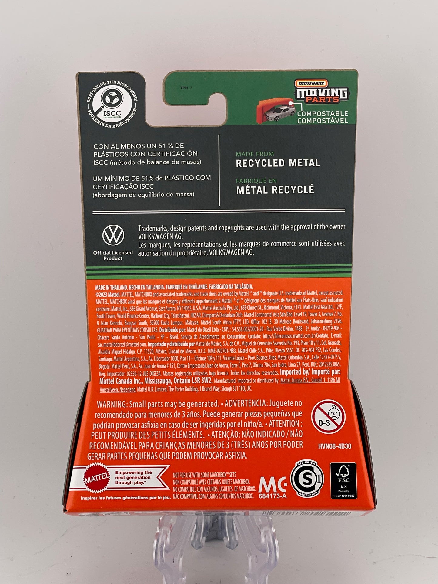 Matchbox Moving Parts 1995 Volkswagen Golf MK3 21/54