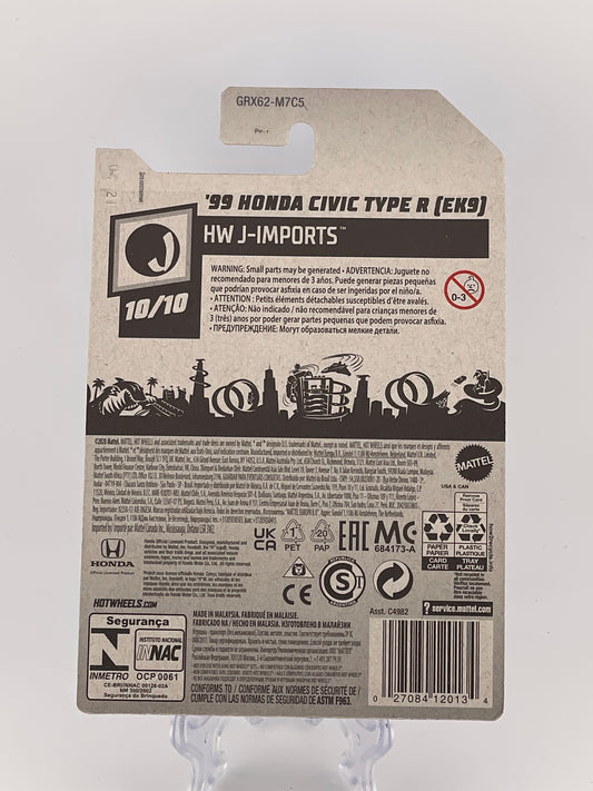Hot Wheels Mainline '99 Honda Civic Type R (EK9) HW J-Imports 10/10
