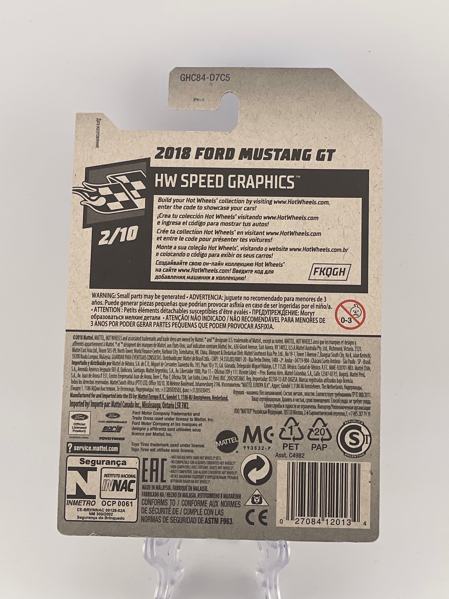 Hot Wheels Mainline 2018 Ford Mustang GT HW Speed Graphics 2/10