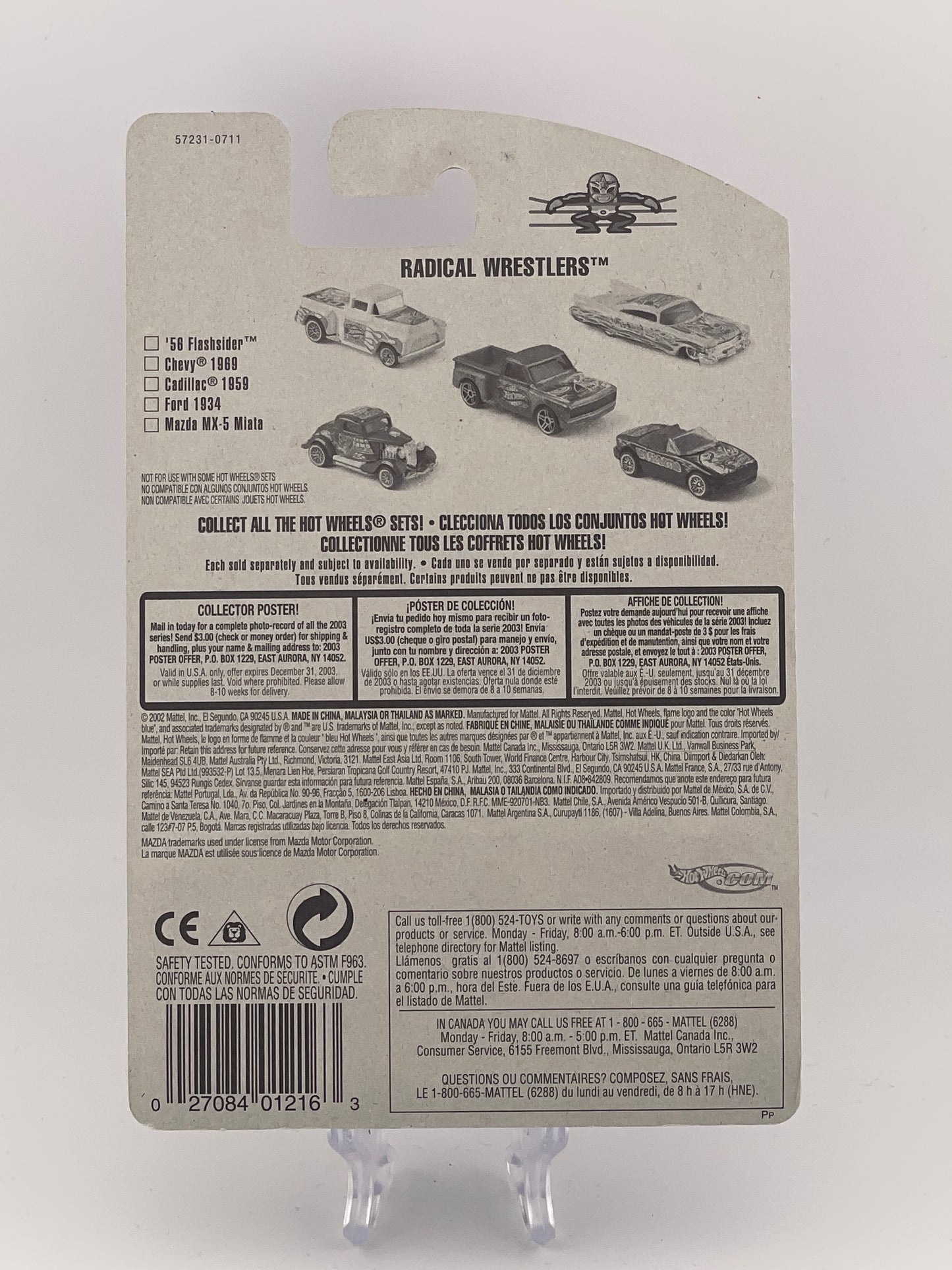 Hot Wheels Mainline Mazda MX-5 Miata Radical Wrestlers 5/5