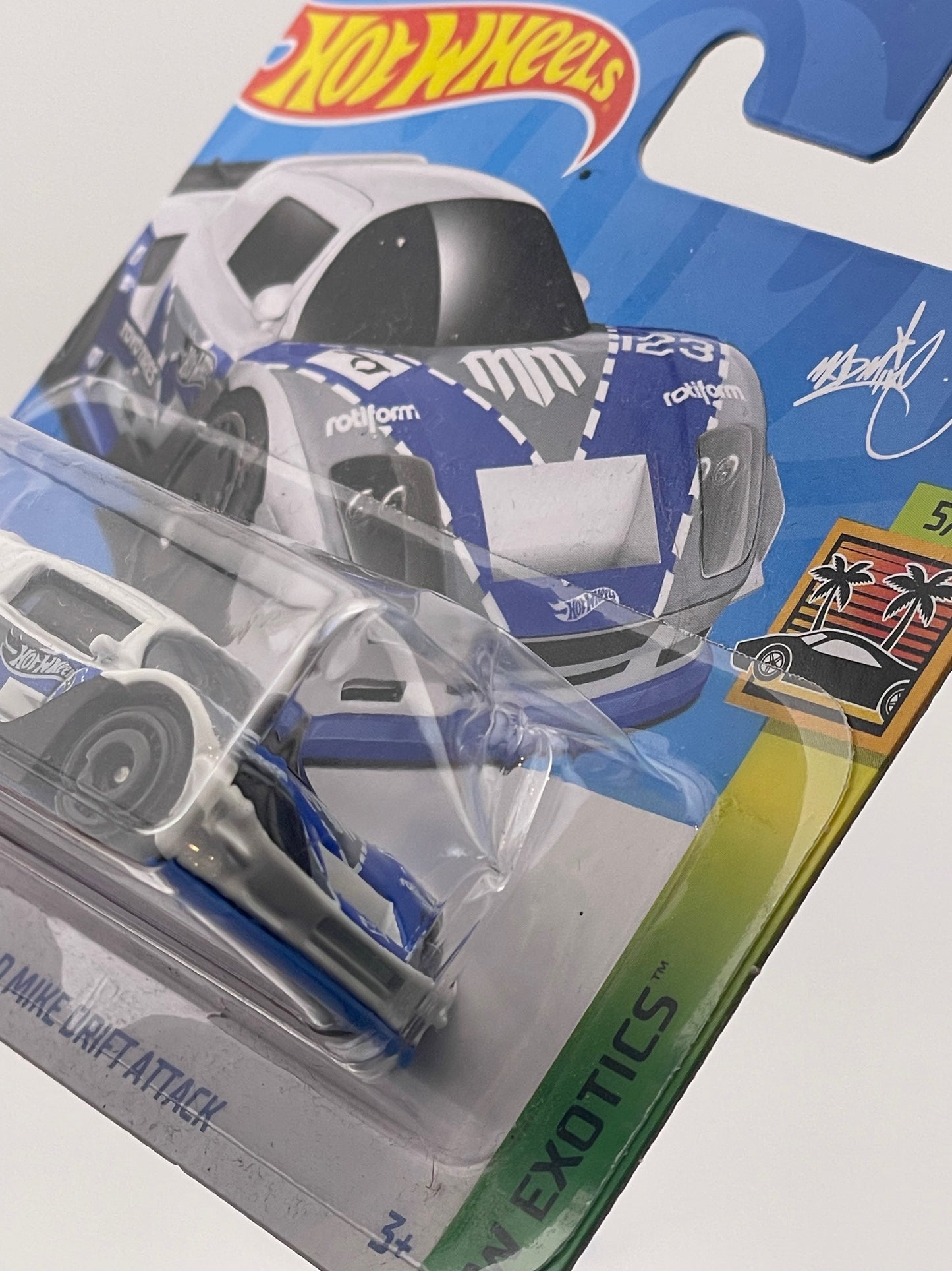Hot Wheels Mainline Mad Mike Drift Attack HW Exotics 5/10 *Short Card* *Check Description*