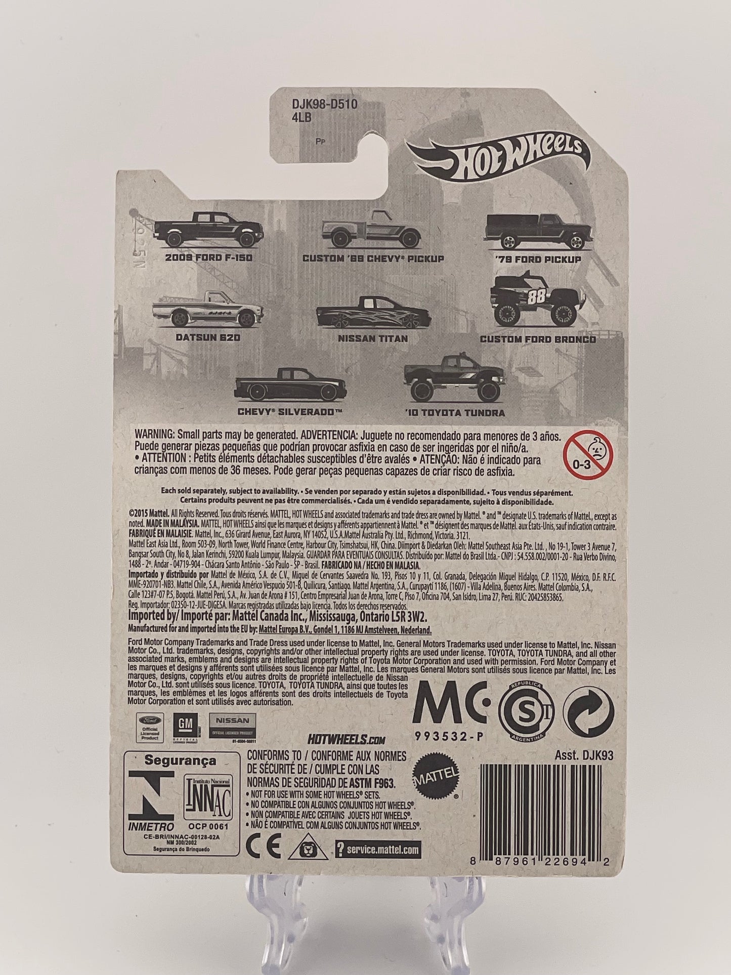 Hot Wheels Themed Assortment Truck Set 5/8 Nissan Titan