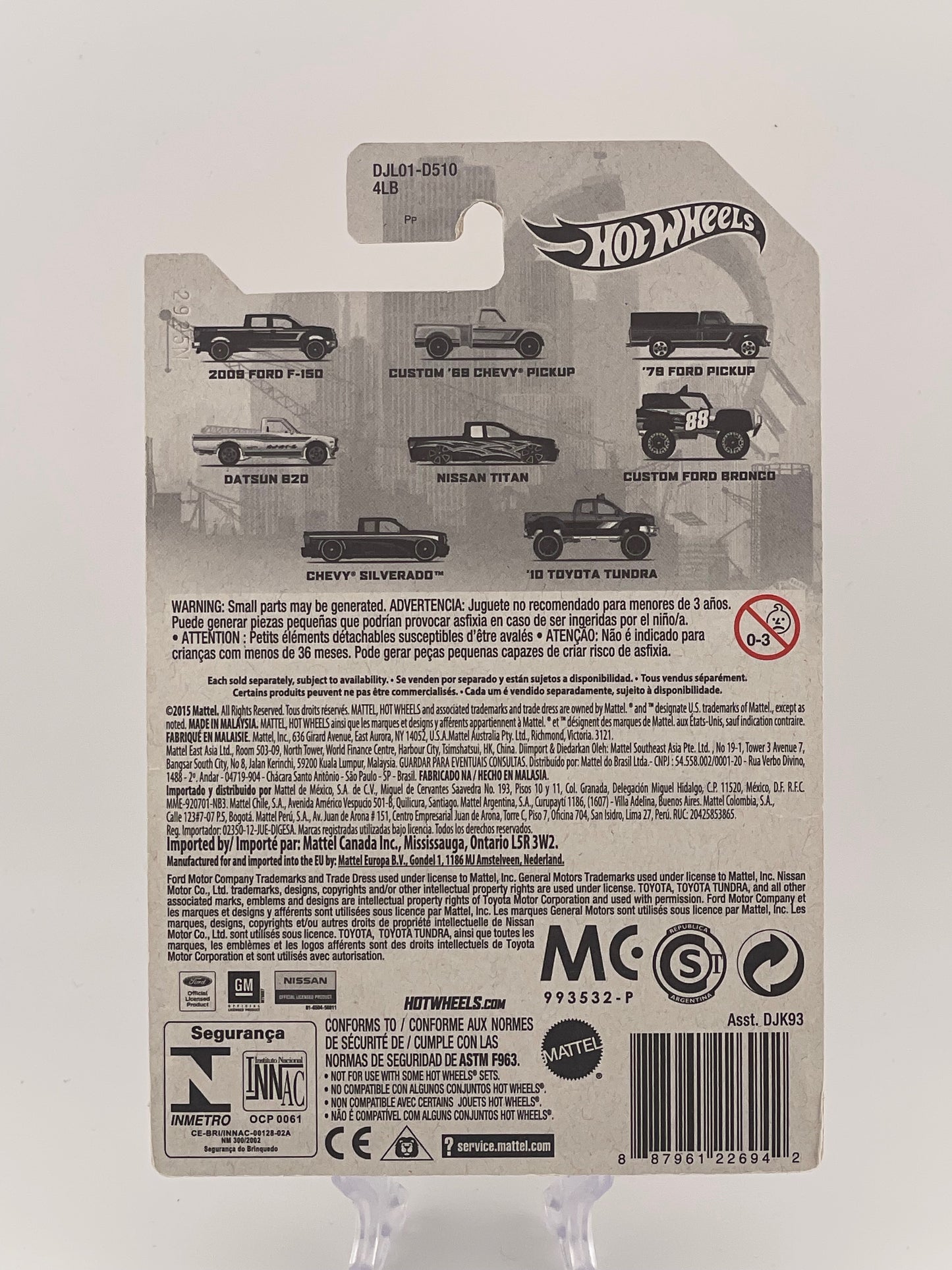Hot Wheels Themed Assortment Truck Set 8/8 '10 Toyota Tundra