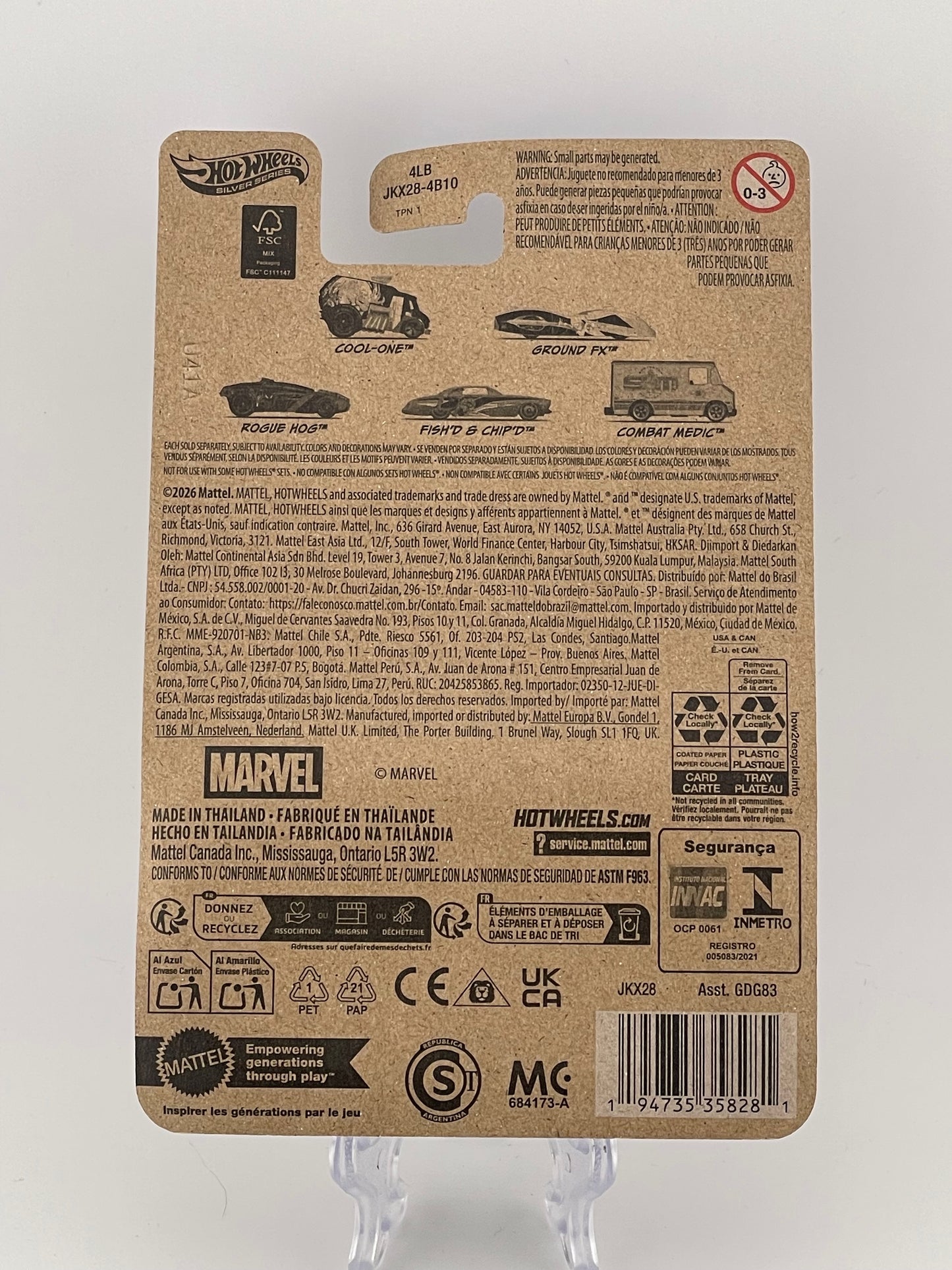 Hot Wheels Silver Series Marvel Spider-Man 4/5 Fish'd & Chip'd