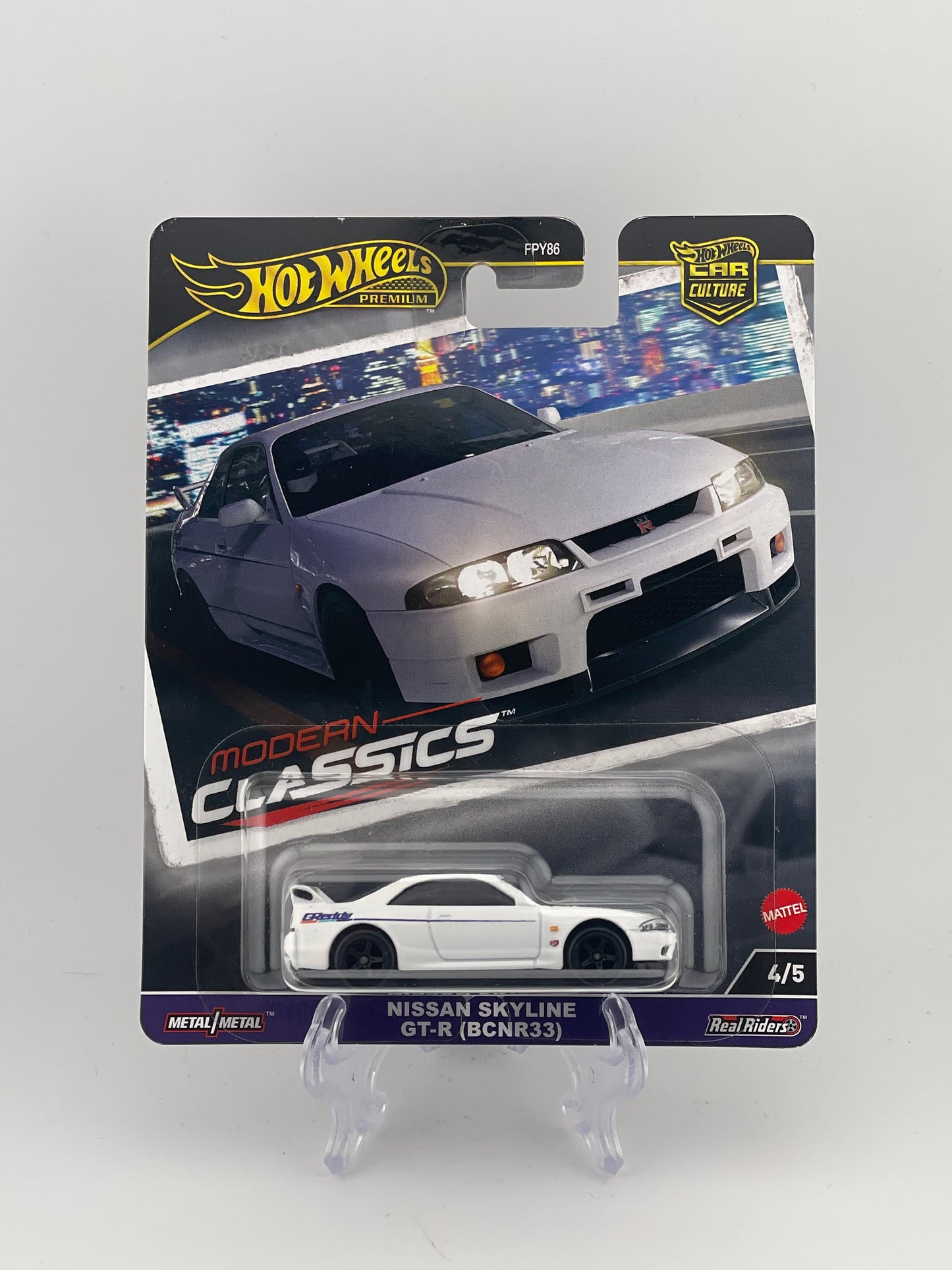 Hot Wheels Premium Car Culture Modern Classics 4/5 Nissan Skyline GT-R (BCNR33) *International Sticker*