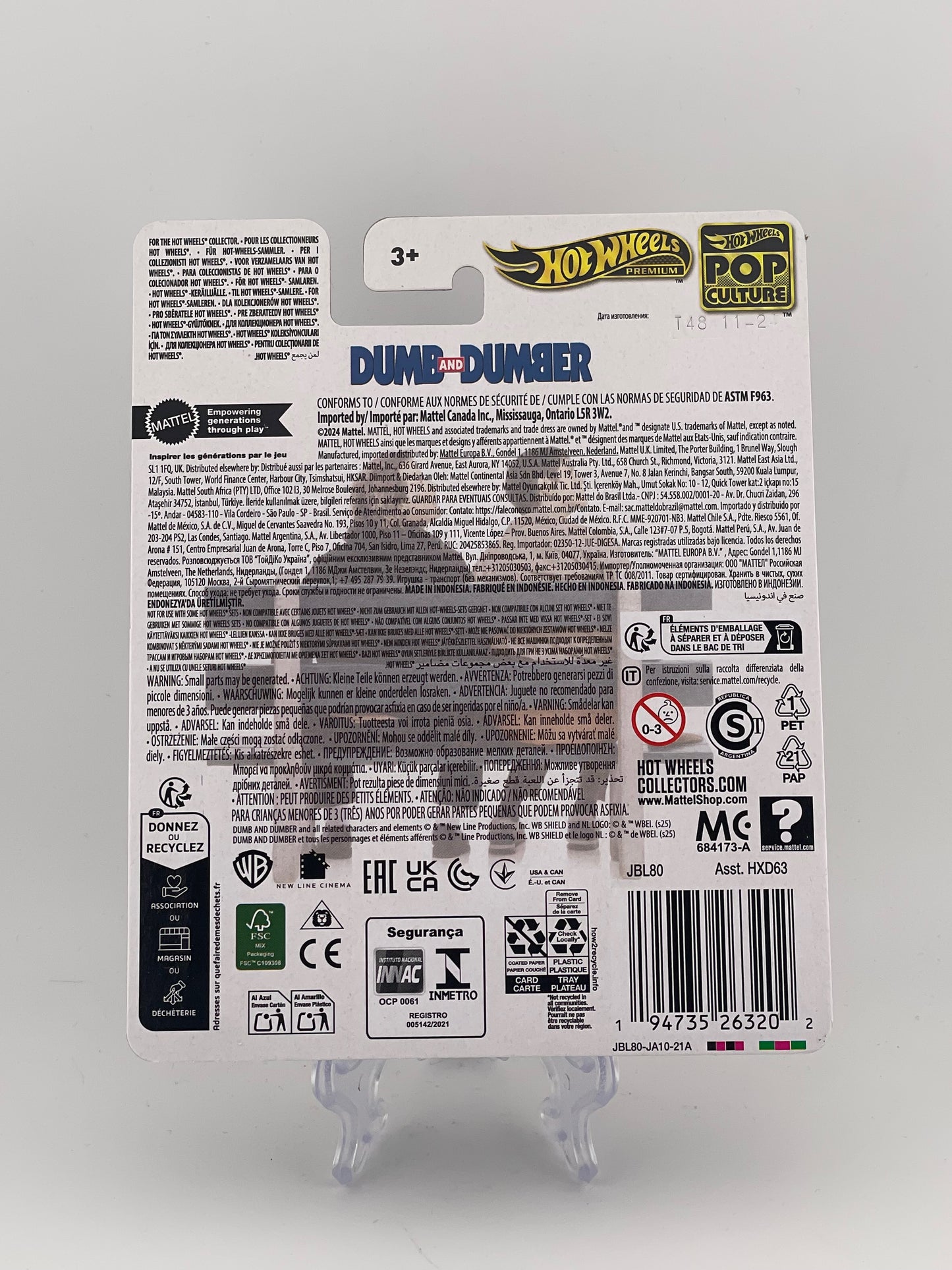Hot Wheels Premium Pop Culture Dumb And Dumber Mutt Cutts Van