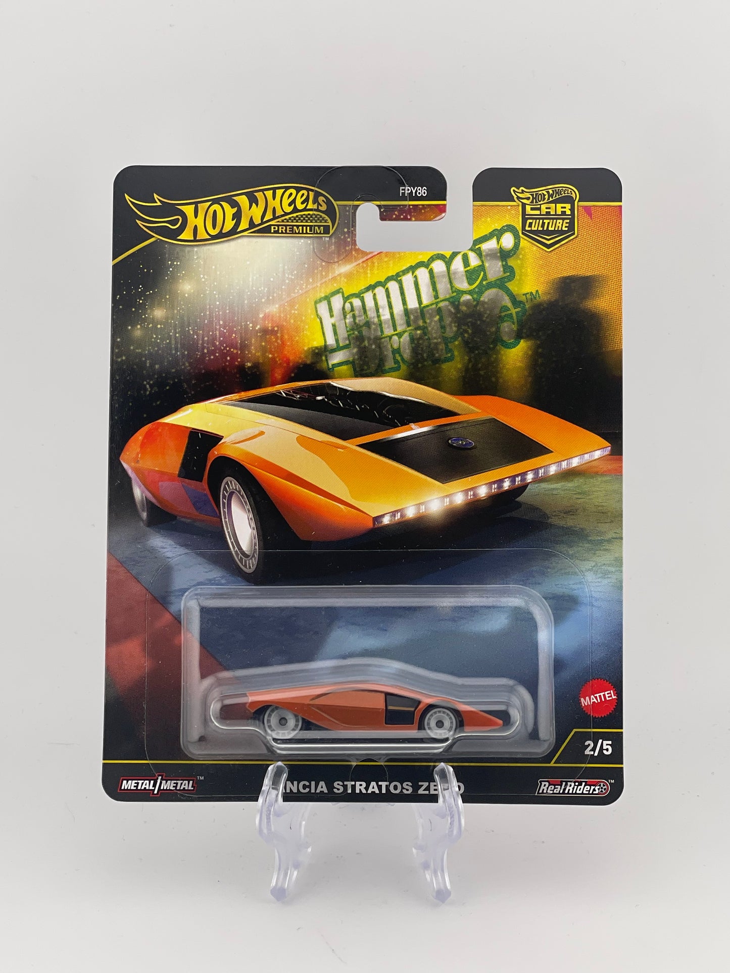 Hot Wheels Premium Car Culture Hammer Drop 2/5 Lancia Stratos Zero