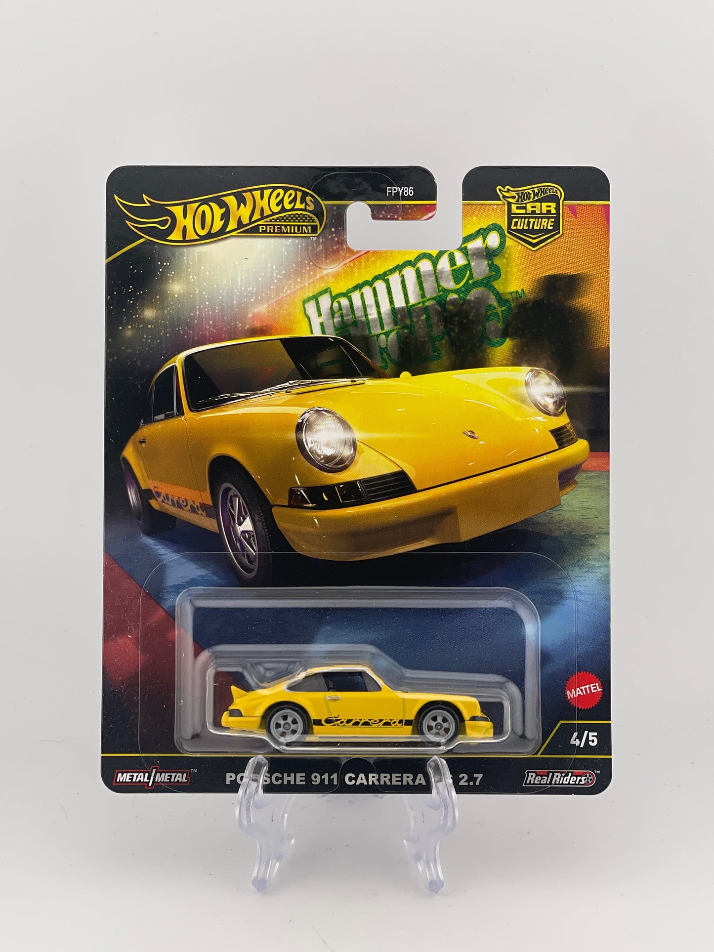 Hot Wheels Premium Car Culture Hammer Drop 4/5 Porsche 911 Carrera RS 2.7