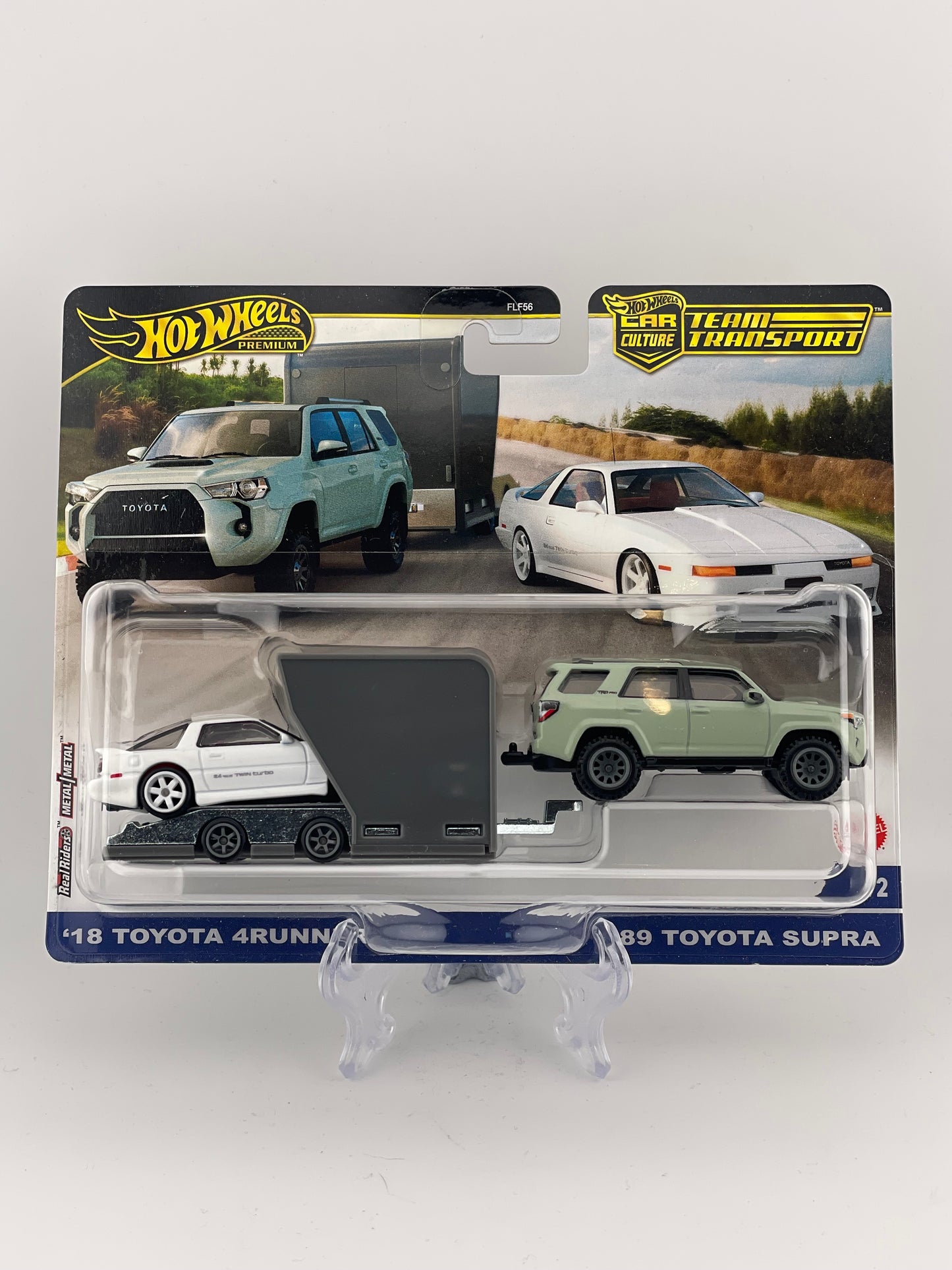 Hot Wheels Premium Car Culture Team Transport #72 '18 Toyota 4Runner + '89 Toyota Supra