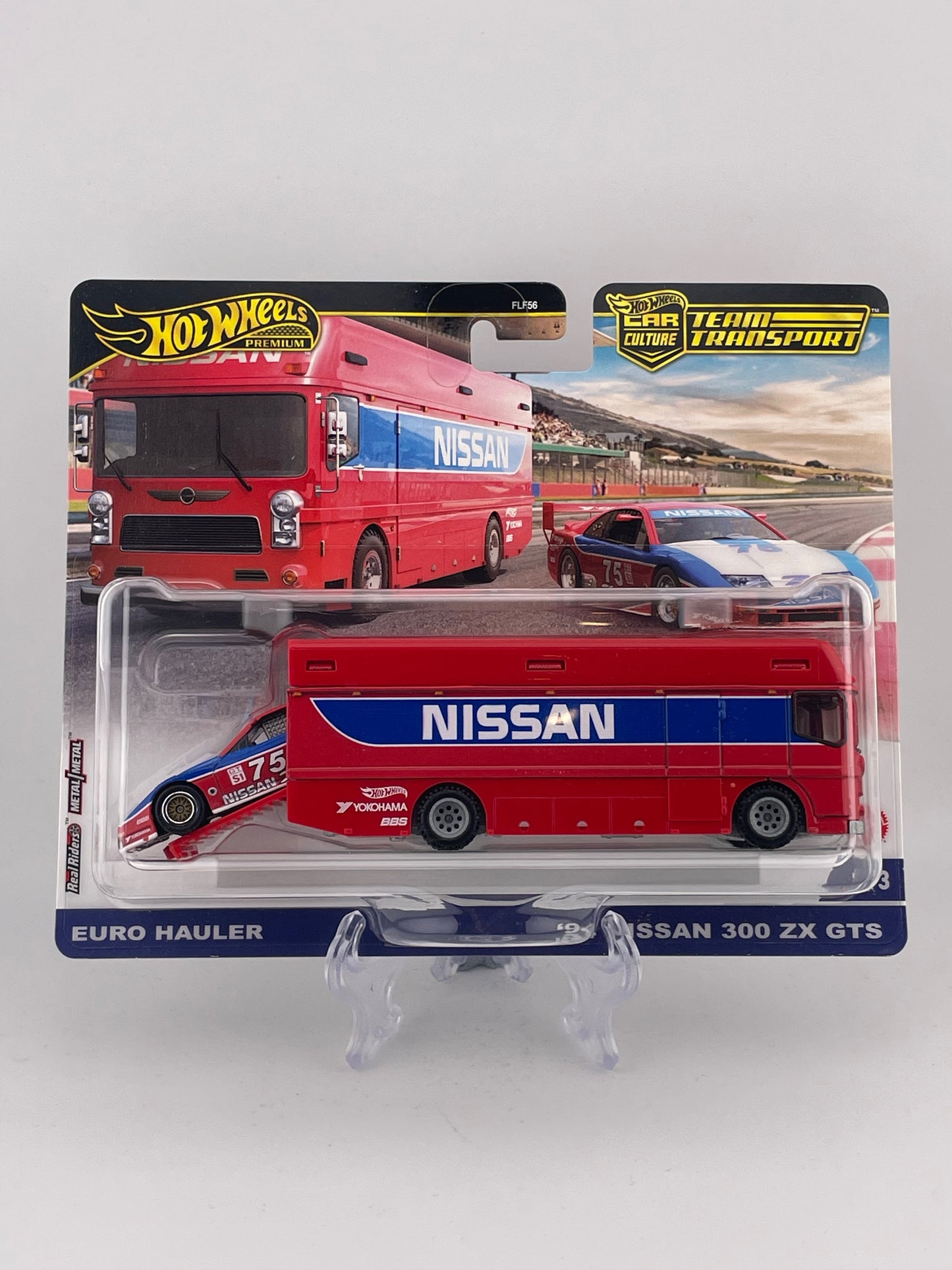 Hot Wheels Premium Car Culture Team Transport #73 '94 Nissan 300ZX GTS + Euro Hauler