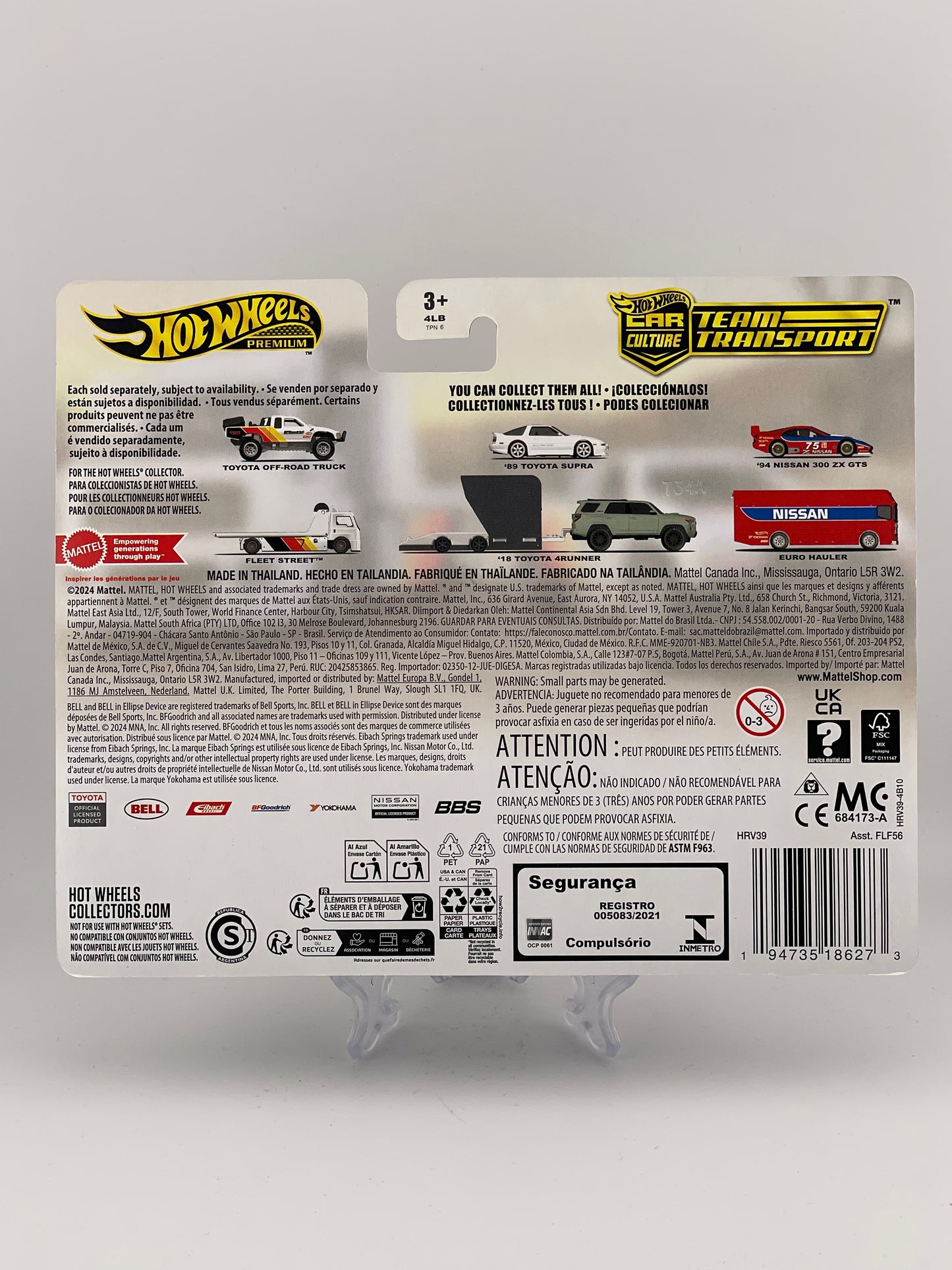 Hot Wheels Premium Car Culture Team Transport #71 Toyota Off-Road Truck + Fleet Street