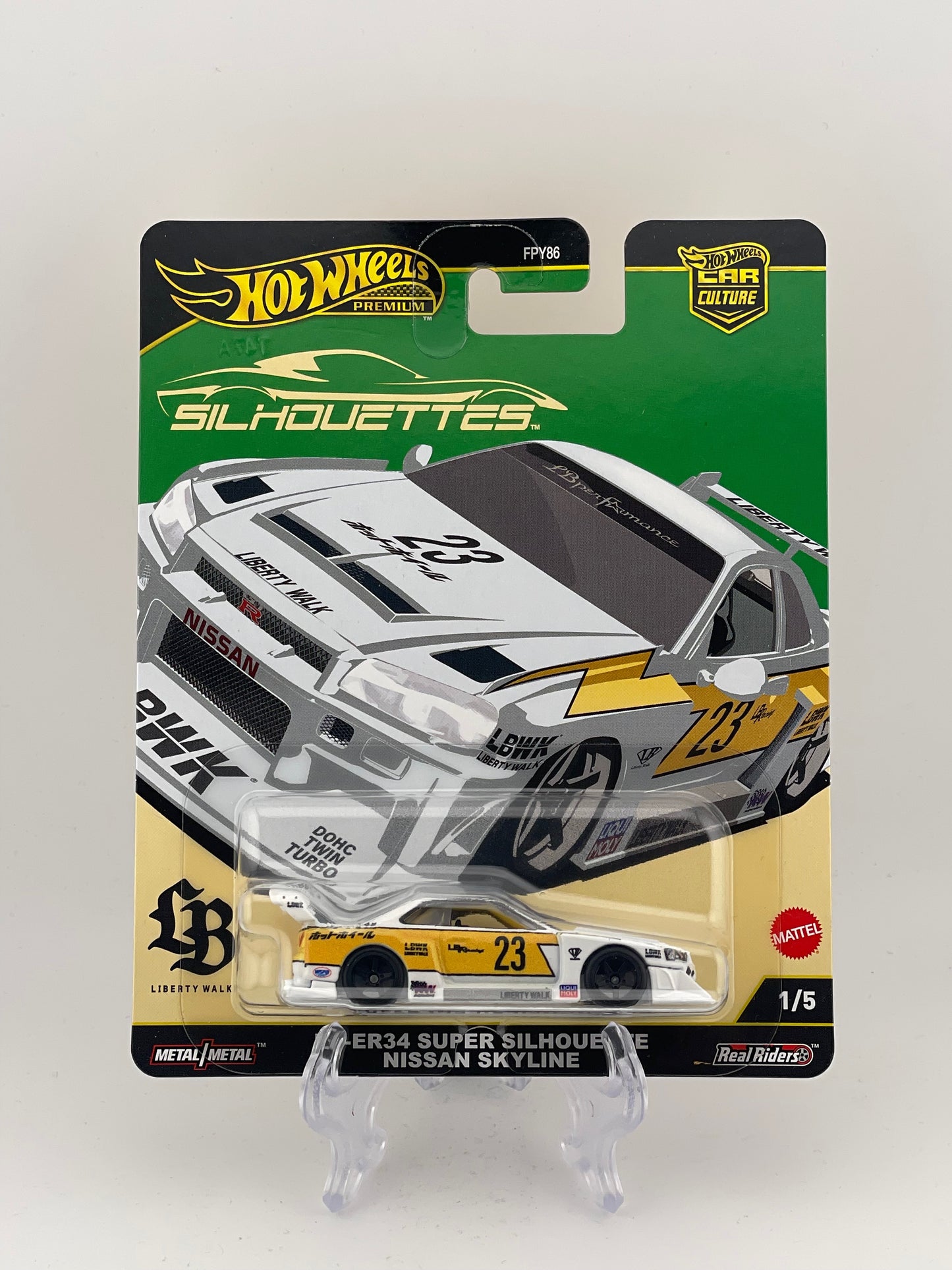 Hot Wheels Premium Car Culture Silhouettes 1/5 LB-ER34 Super Silhouette Nissan Skyline