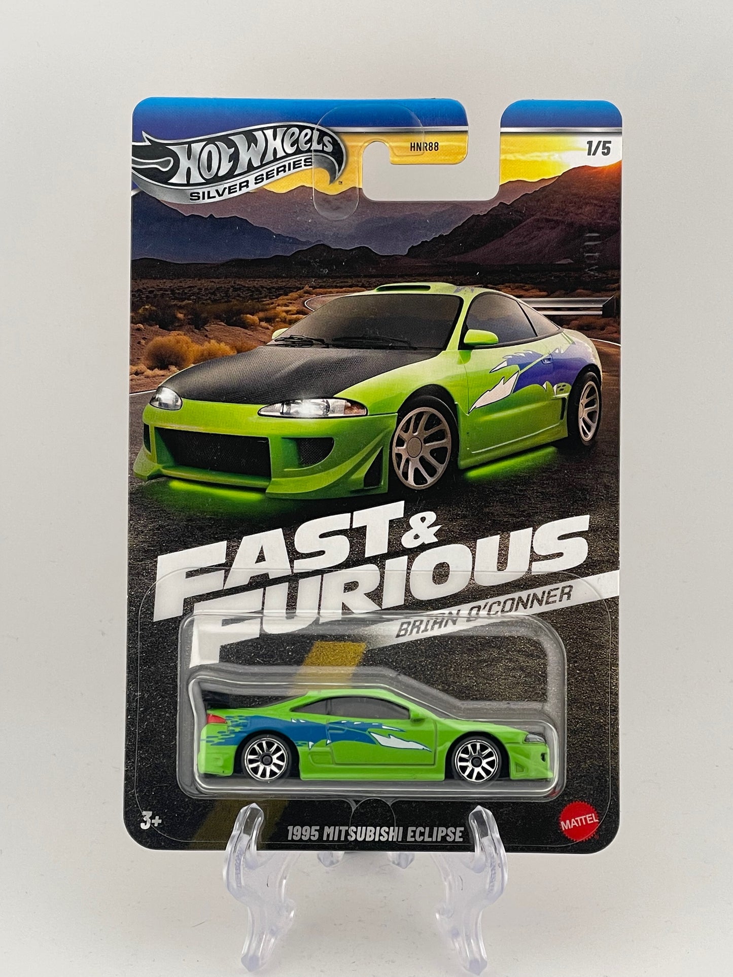 Hot Wheels Themed Assortment Fast & Furious Brian O'Conner 1/5 1995 Mitsubishi Eclipse
