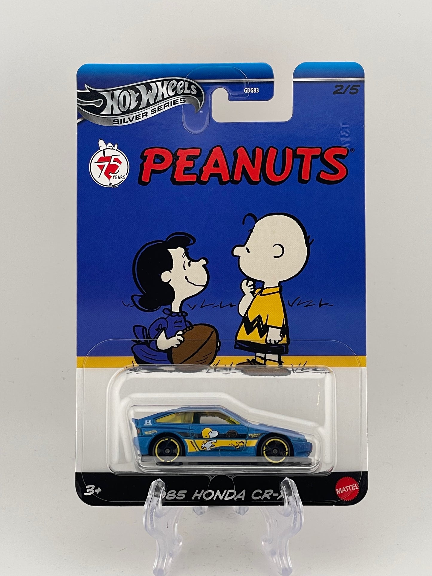 Hot Wheels Themed Assortment Peanuts 2/5 1985 Honda CR-X
