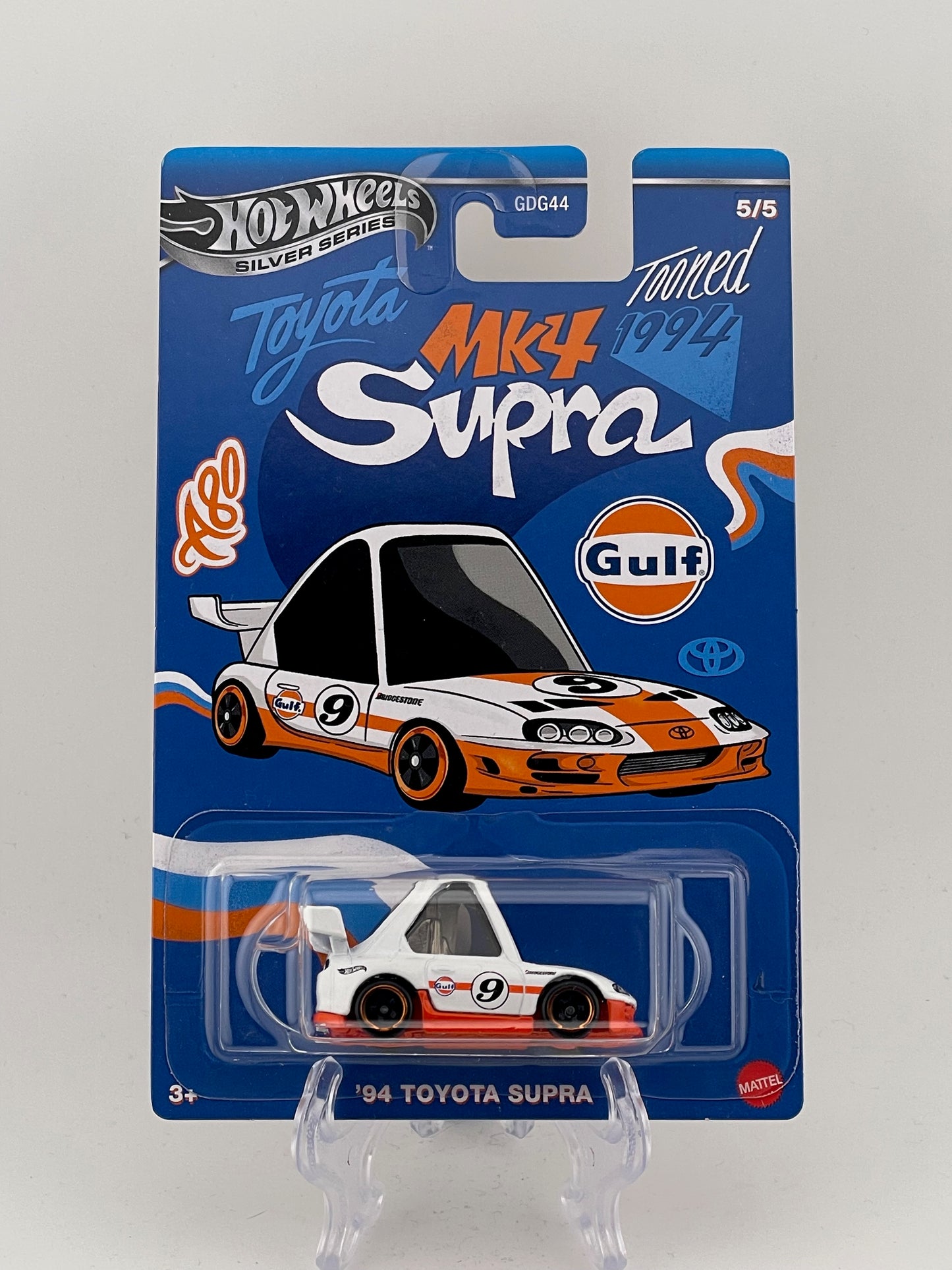Hot Wheels Themed Assortment Gulf Tooned 5/5 '94 Toyota Supra