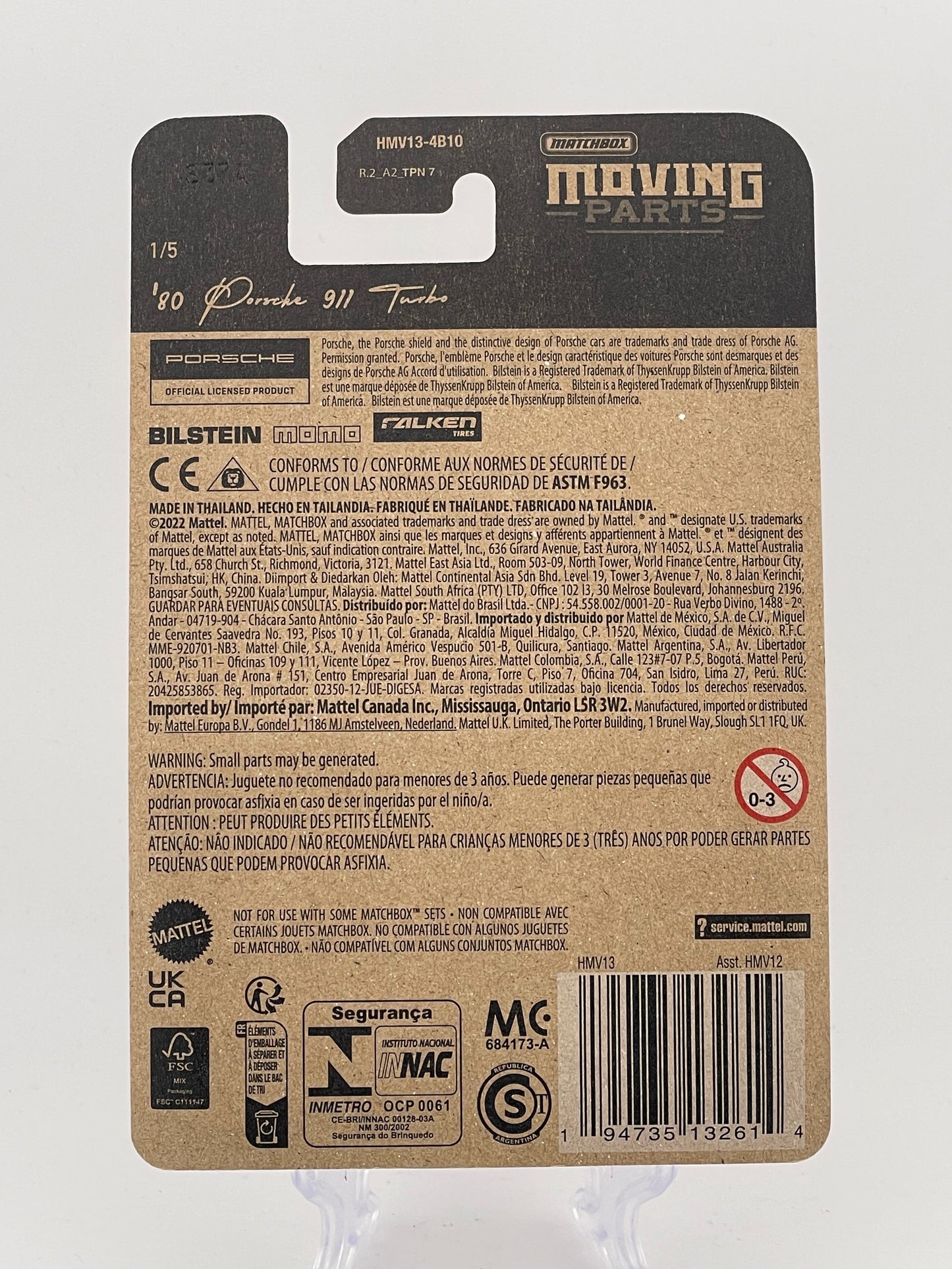 Matchbox 70 Years Special Edition Moving Parts 1/5 '80 Porsche 911 Turbo