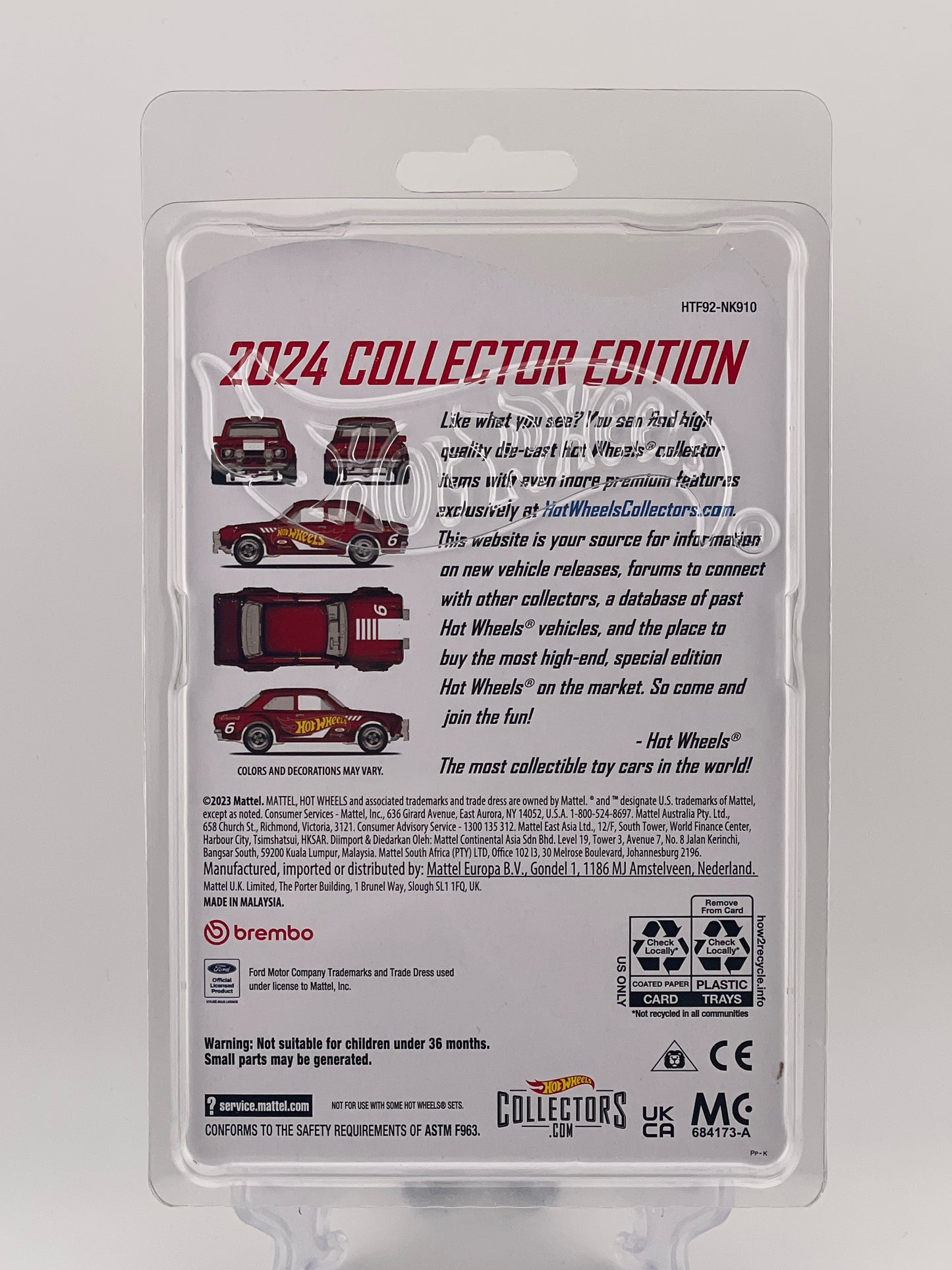 Hot Wheels Mail-In 2024 '70 Ford Escort RS1600