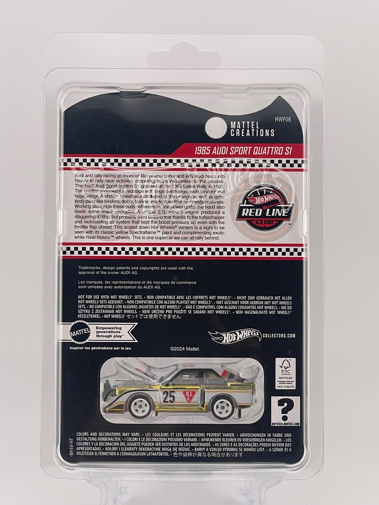 Hot Wheels RLC 1985 Audi Sport Quattro S1