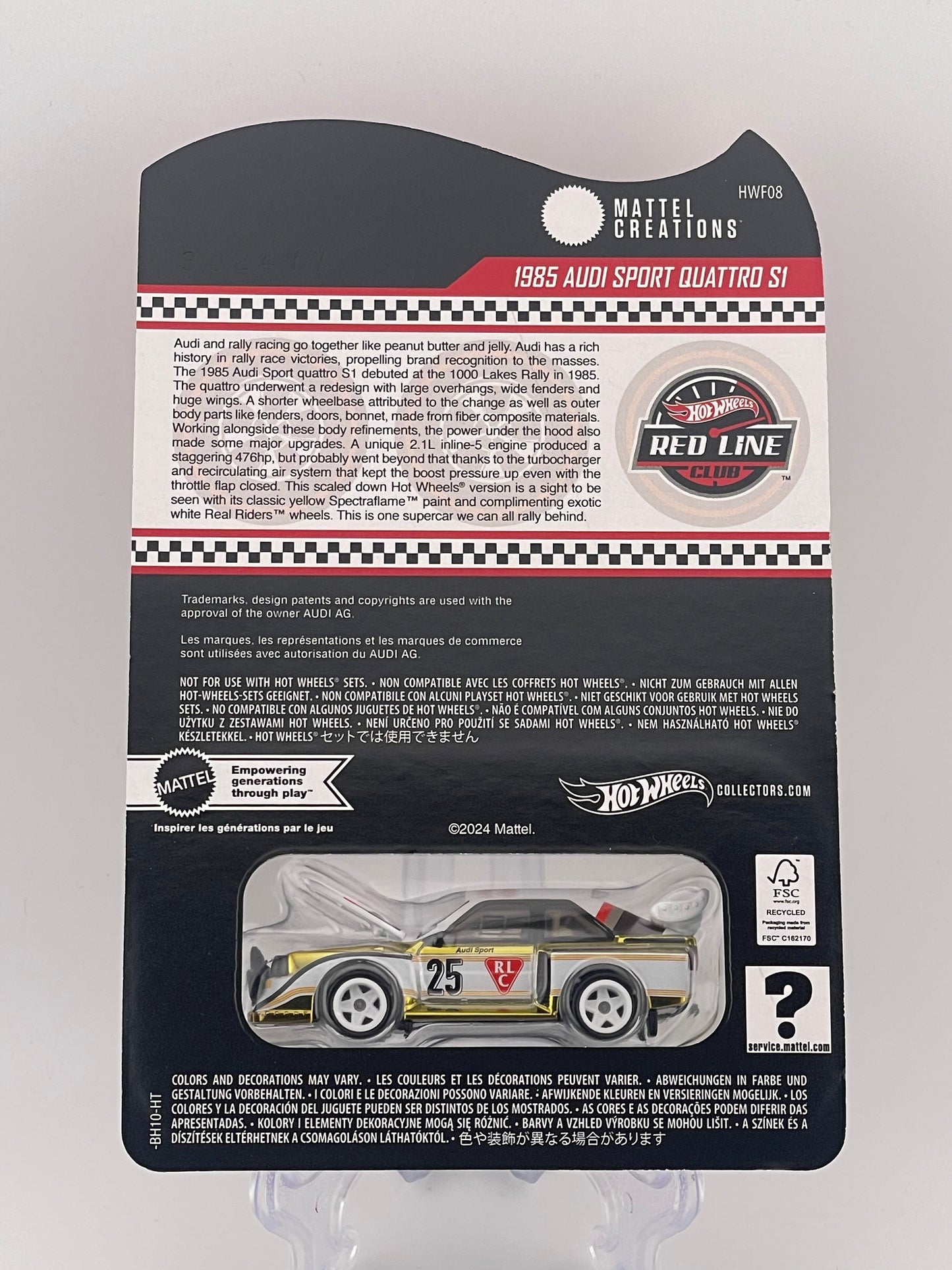 Hot Wheels RLC 1985 Audi Sport Quattro S1