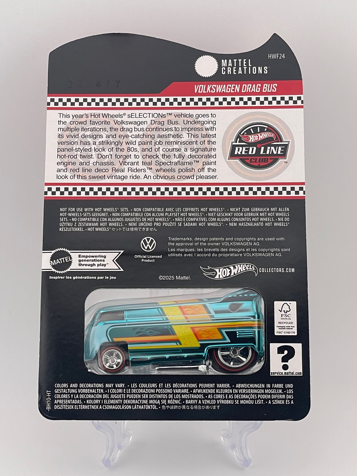 Hot Wheels RLC 2024 Selections Car Volkswagen Drag Bus