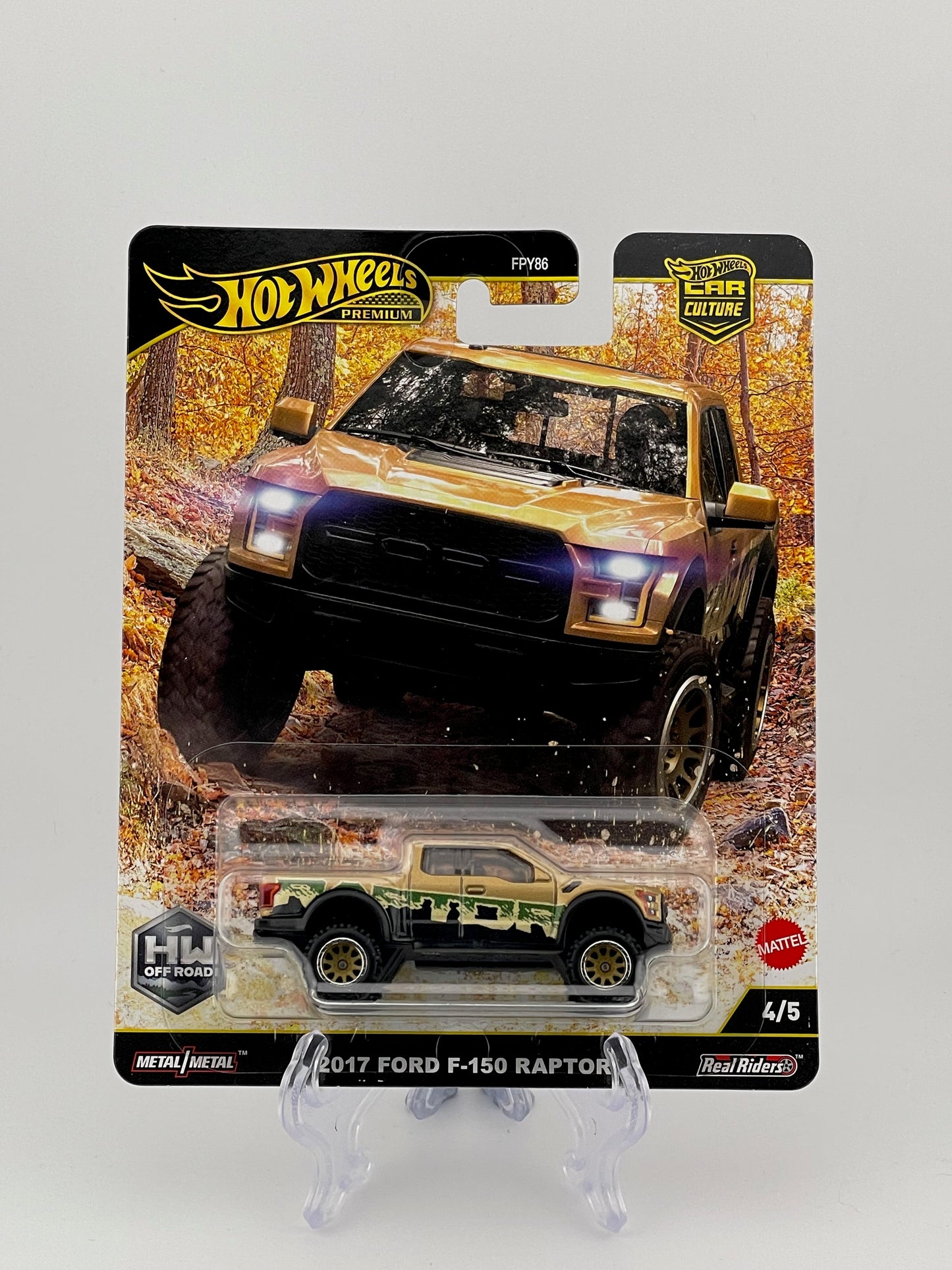 Hot Wheels Premium Car Culture HW Off Road 4/5 2017 Ford F-150 Raptor