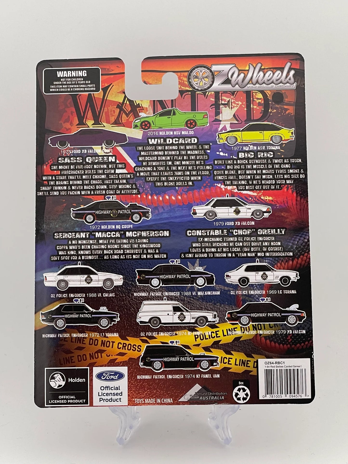 Oz Wheels Redbellies Enforcers 1974 Holden HJ Panel Van