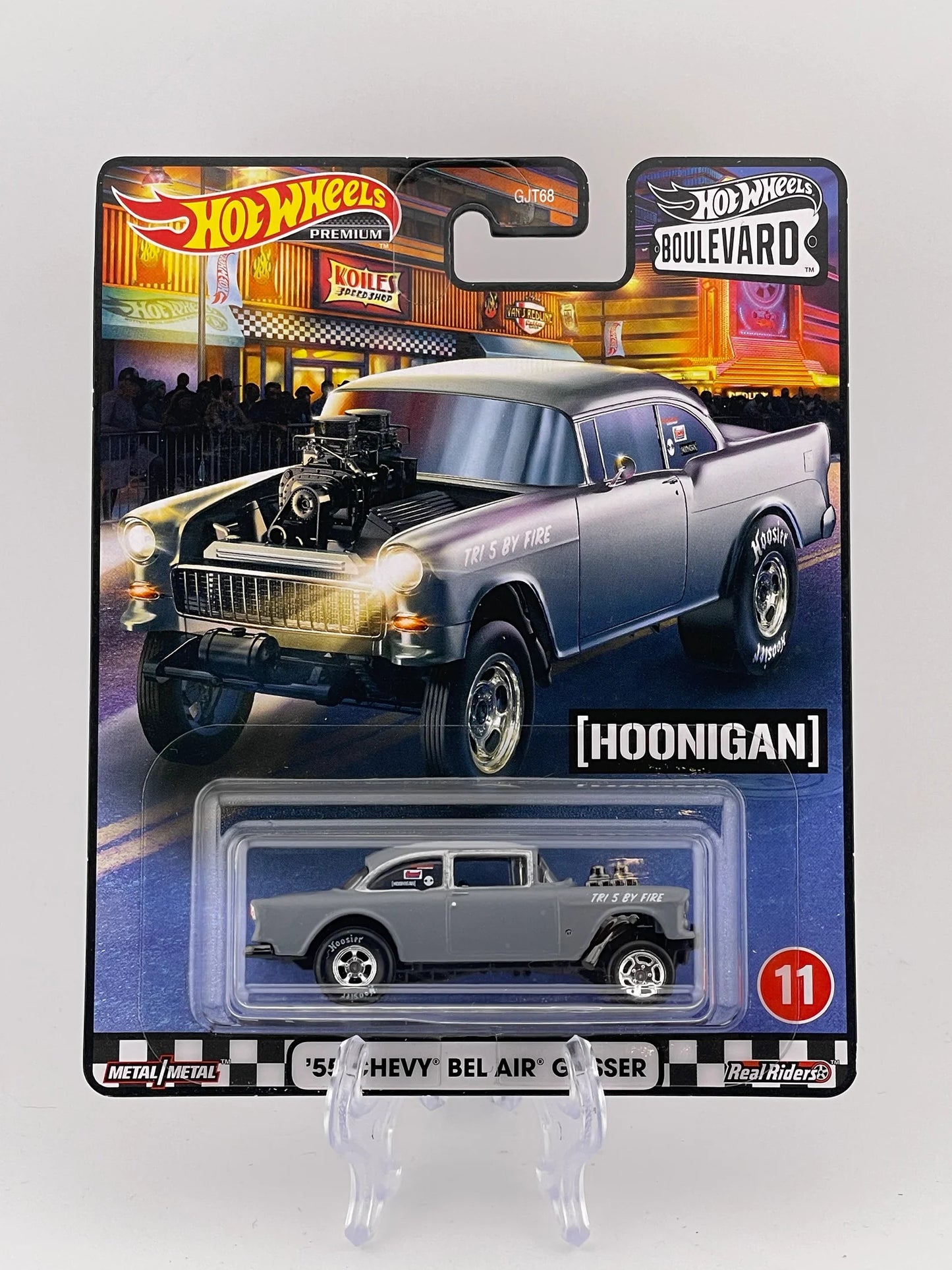 Hot Wheels Premium Boulevard #11 '55 Chevy Bel Air Gasser
