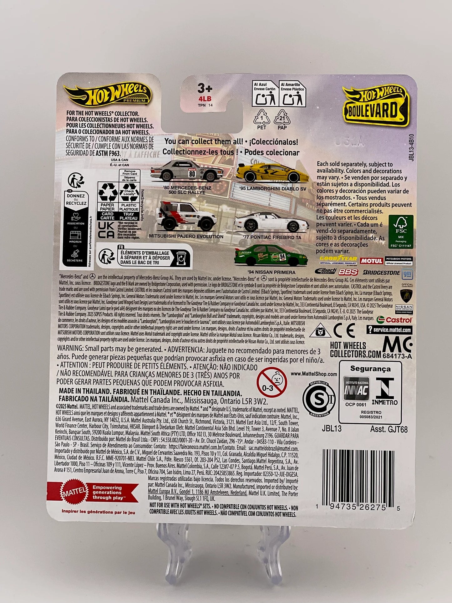 Hot Wheels Premium Boulevard #132 '95 Lamborghini Diablo SV