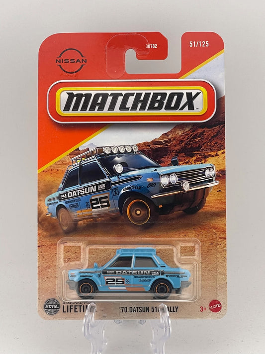 Matchbox '70 Datsun 510 Rally 51/125
