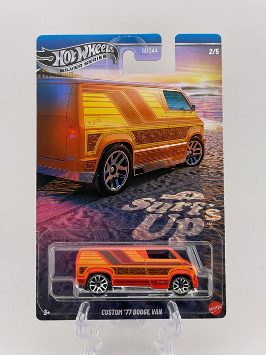 Hot Wheels Themed Assortment Surf's Up 2/5 Custom '77 Dodge Van