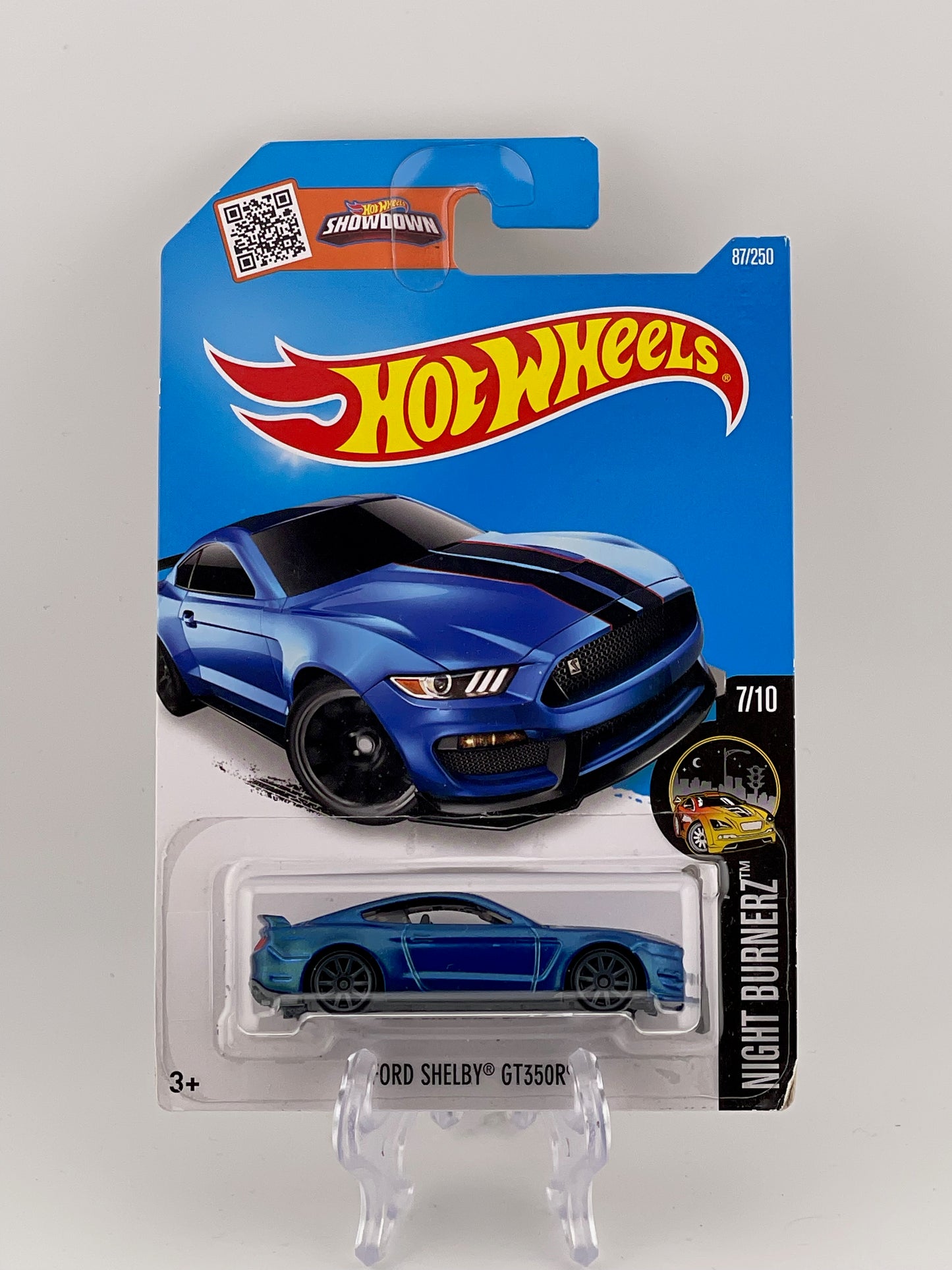 Hot Wheels Mainline Ford Shelby GT350R Night Burnerz 7/10