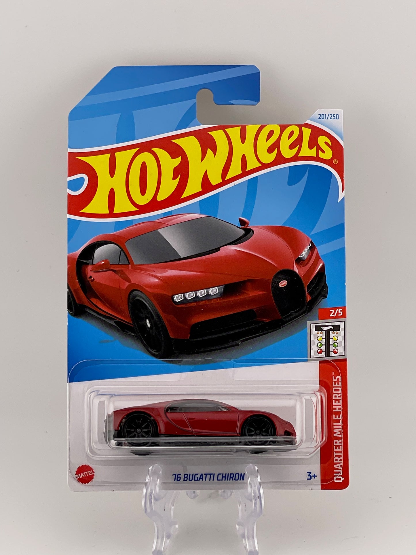 Hot Wheels Mainline '16 Bugatti Chiron Quarter Mile Heroes 2/5