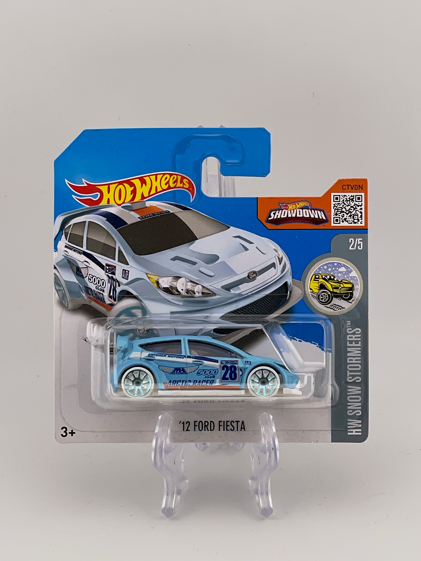 Hot Wheels Mainline '12 Ford Fiesta HW Snow Stormers 2/5 *Short card* *Check Description*