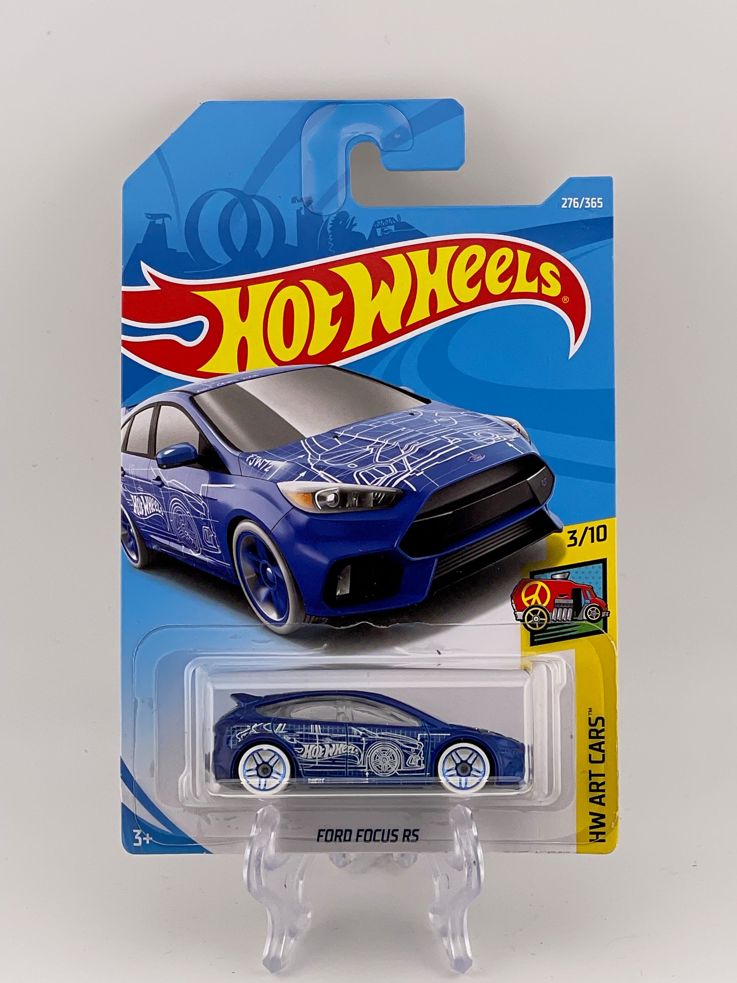 Hot Wheels Mainline Ford Focus RS HW Art Cars 3/10