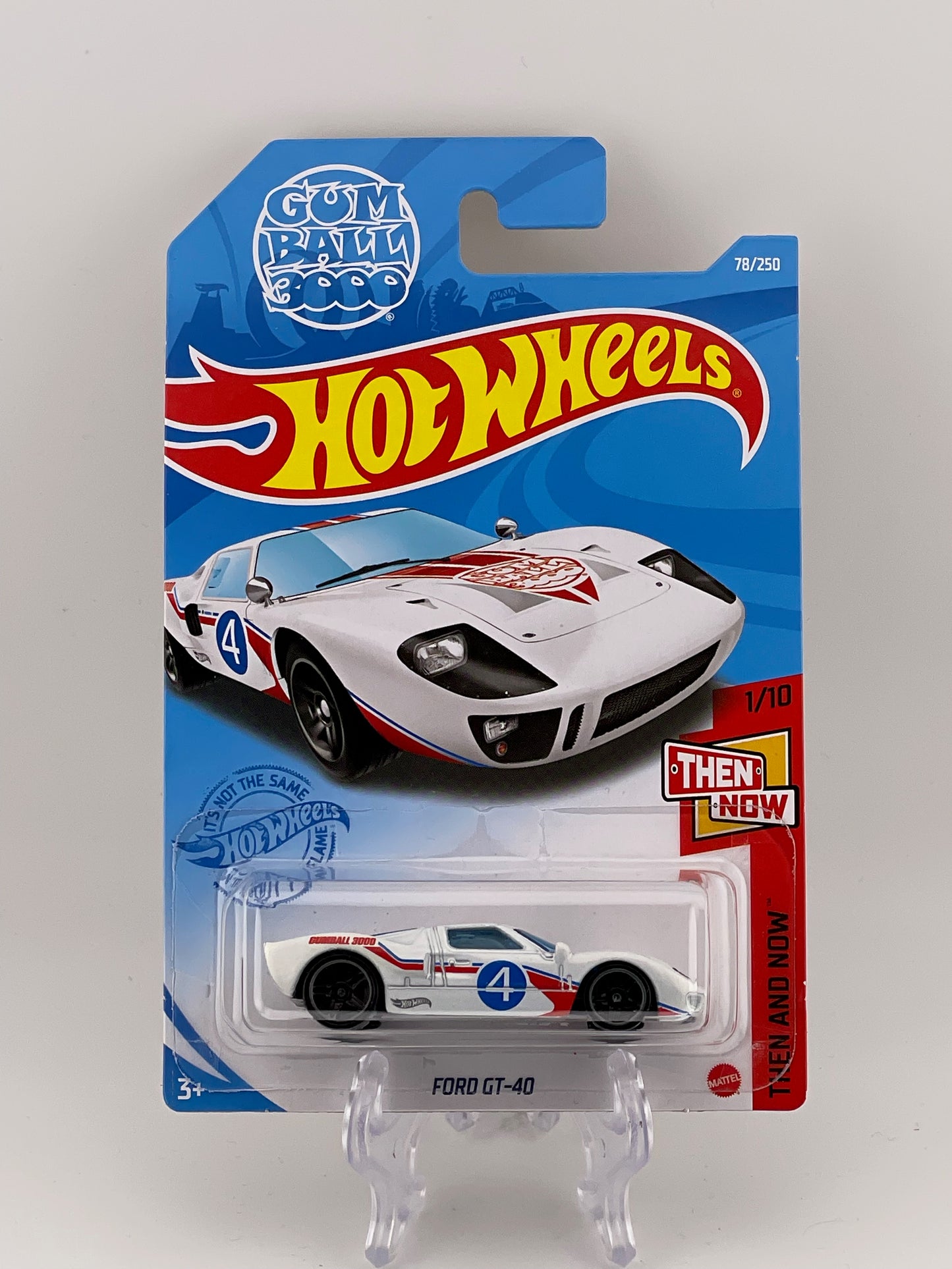 Hot Wheels Mainline Ford GT-40 Then & Now 1/10