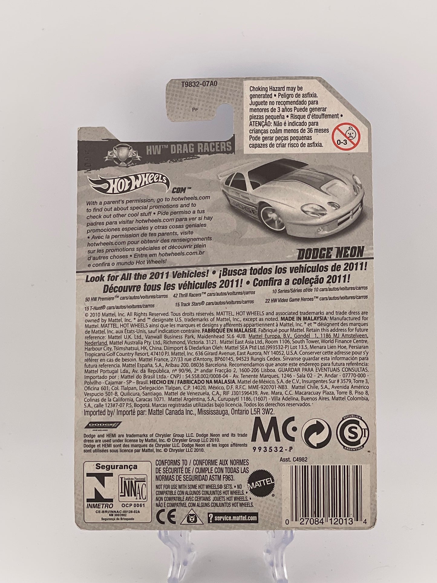 Hot Wheels Mainline Dodge Neon HW Drag Racers 5/10