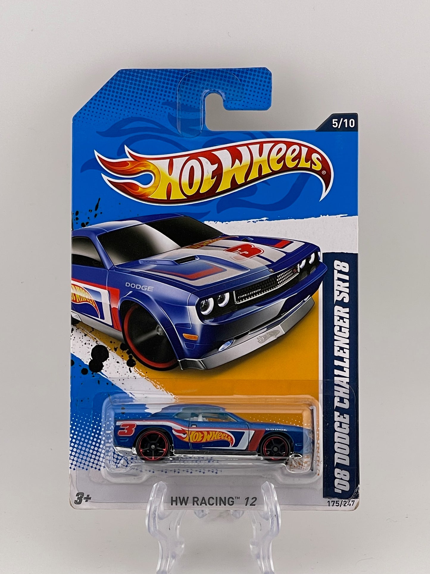 Hot Wheels Mainline '08 Dodge Challenger SRT8 HW Racing 12 5/10
