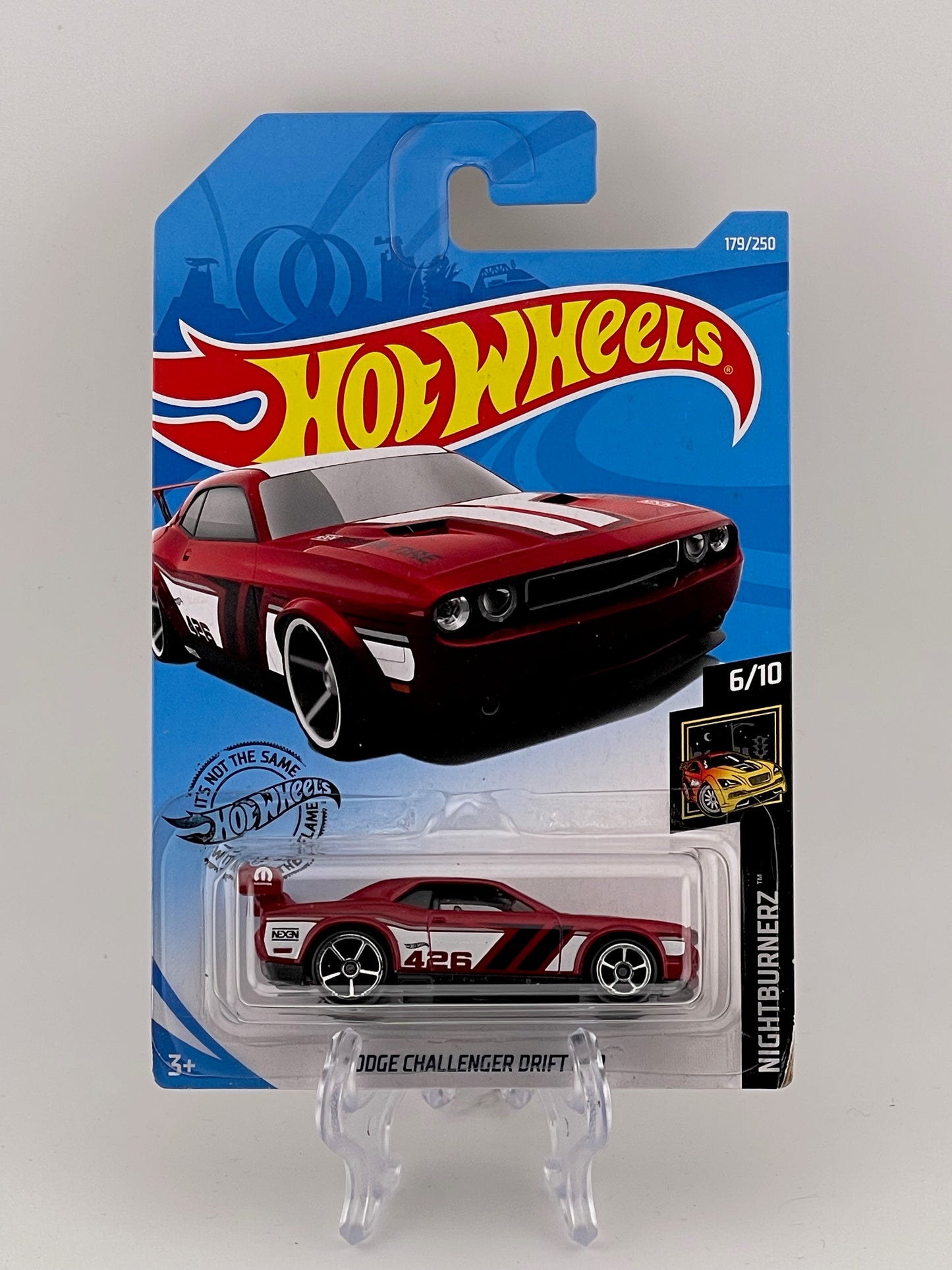 Hot Wheels Mainline Dodge Challenger Drift Car NightBurnerz 6/10