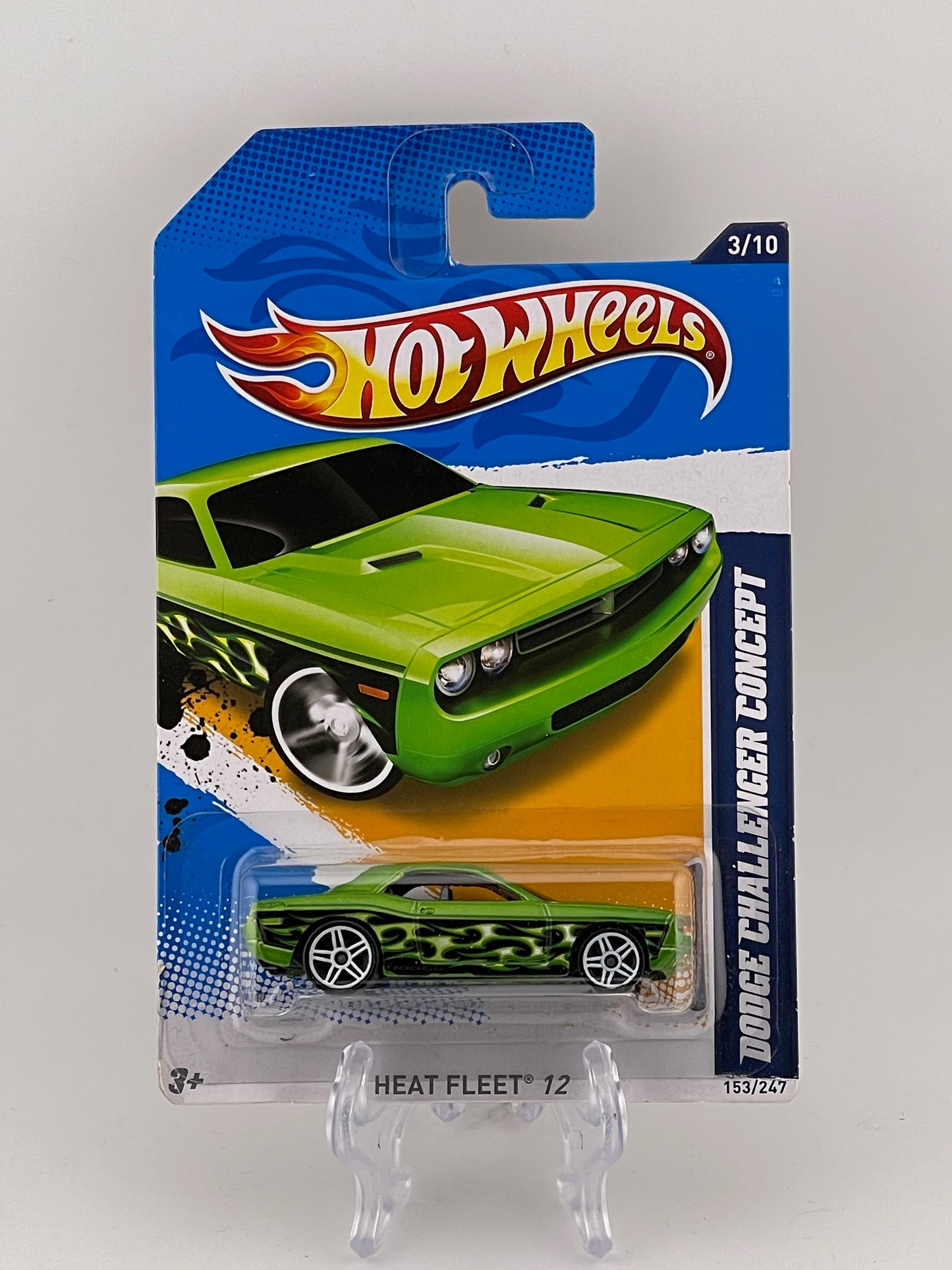 Hot Wheels Mainline Dodge Challenger Concept Heat Fleet 12 3/10