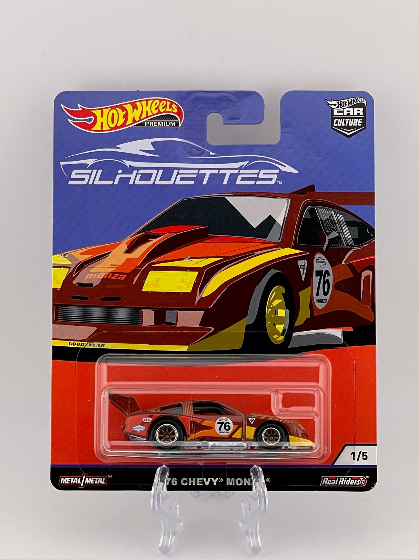 Hot Wheels Premium Car Culture Silhouettes 1/5 '76 Chevy Monza *Check Description*