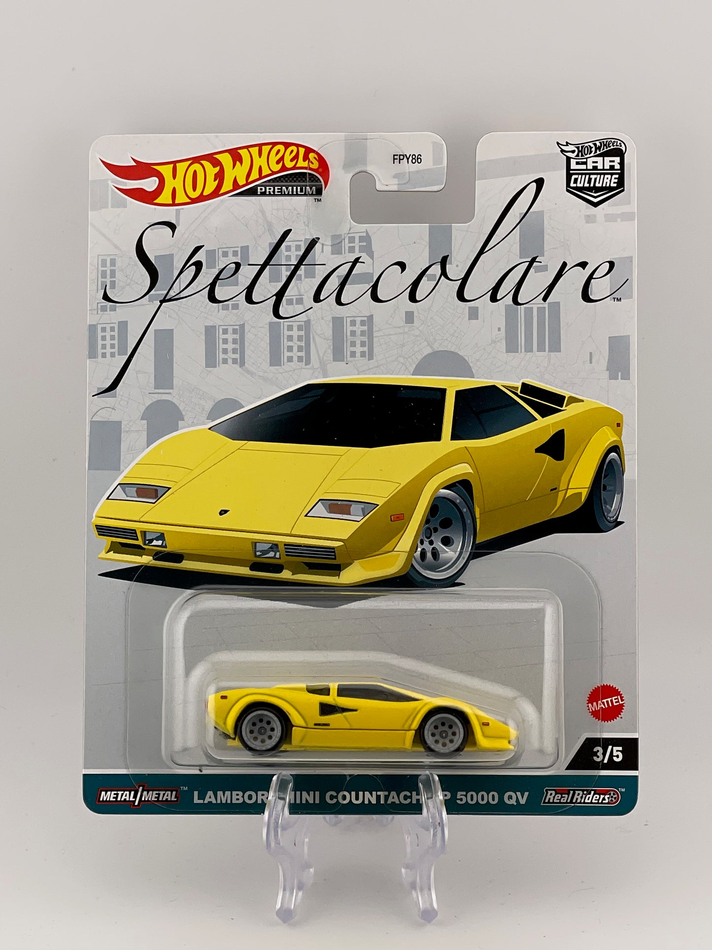 Hot Wheels Premium Car Culture Spettacolare 3/5 Lamborghini Countach LP 5000 QV