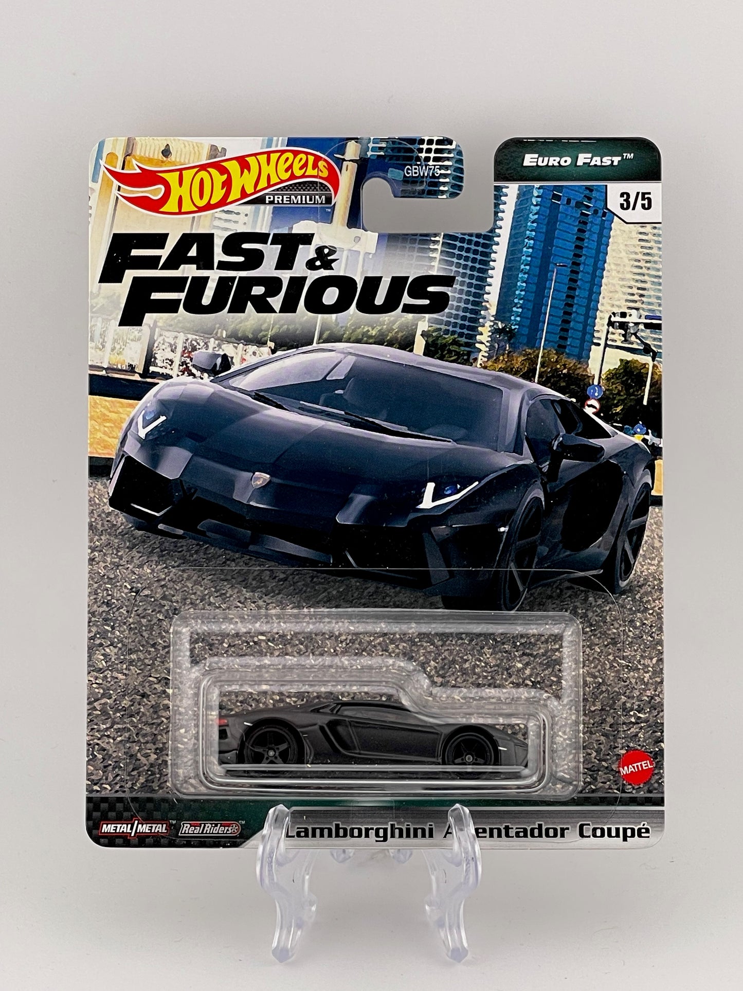 Hot Wheels Premium Fast & Furious Euro Fast 3/5 Lamborghini Aventador Coupe
