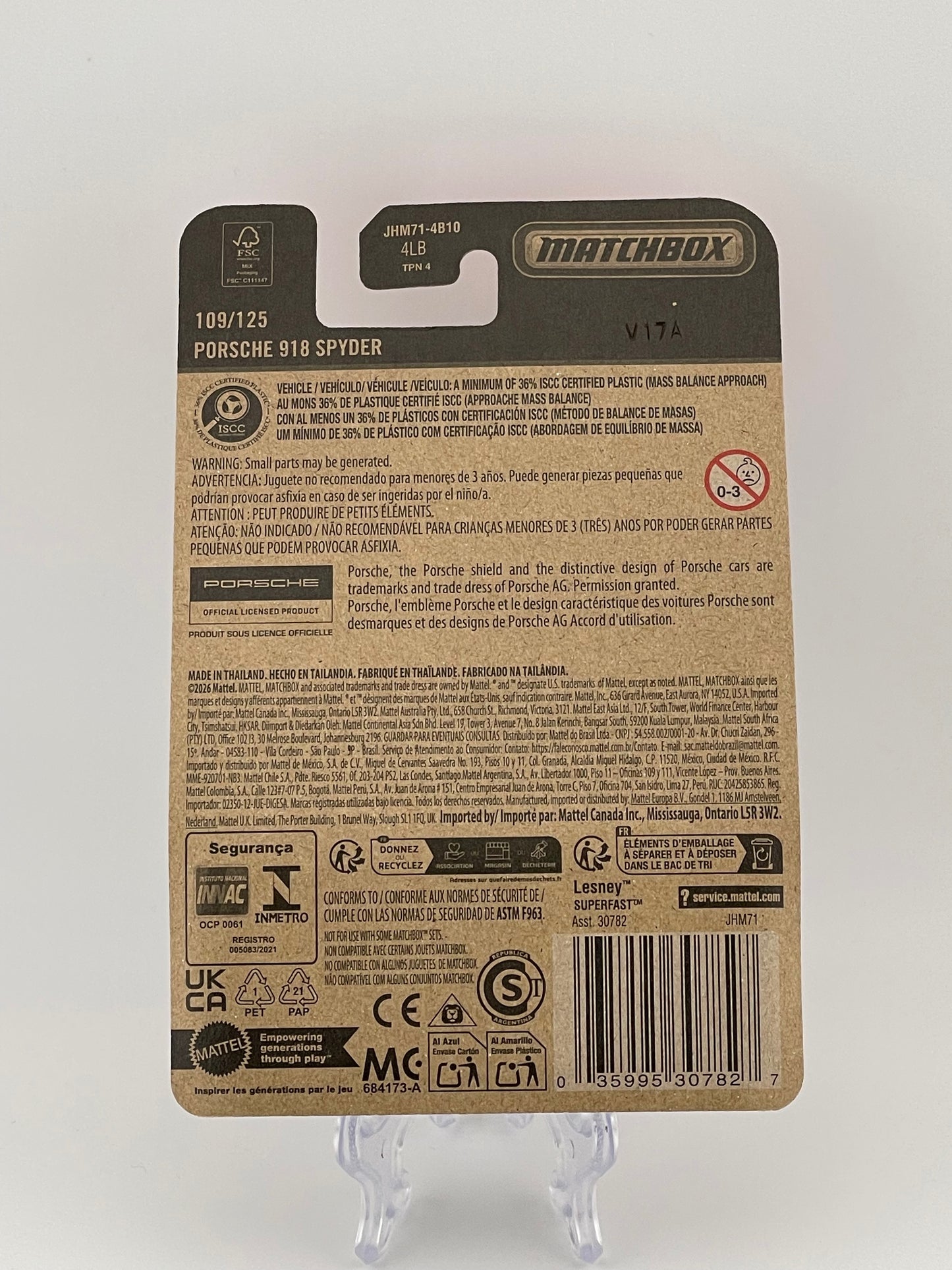 Matchbox Porsche 918 Spyder 109/125