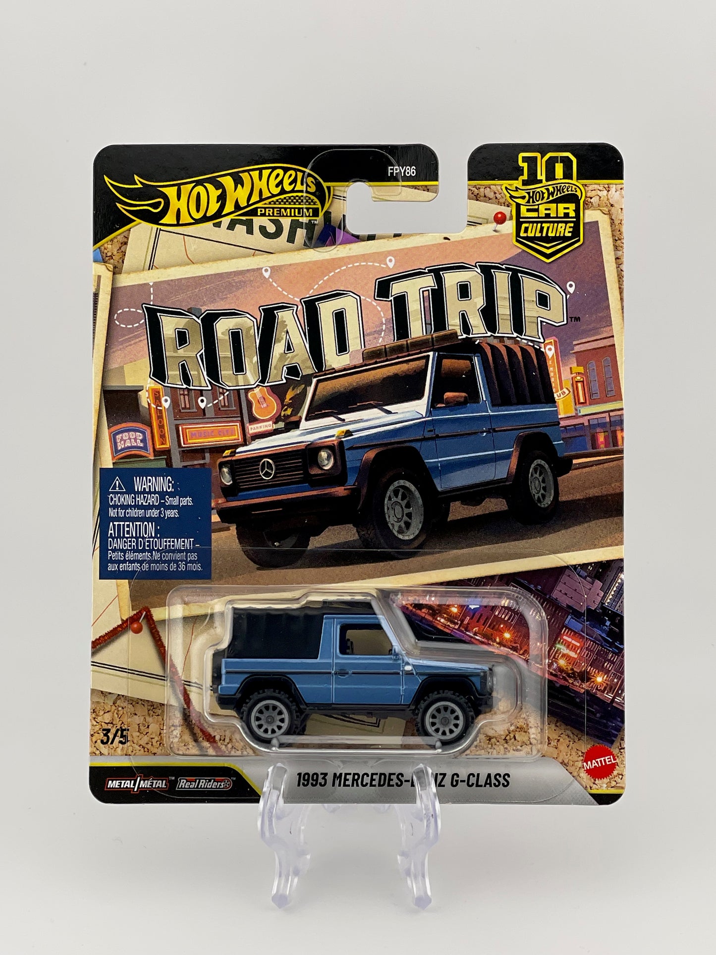 Hot Wheels Premium Car Culture Road Trip 3/5 1993 Mercedes-Benz G-Class