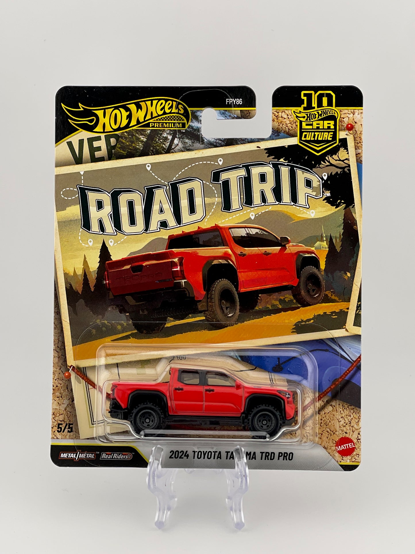 Hot Wheels Premium Car Culture Road Trip 5/5 2024 Toyota Tacoma TRD Pro