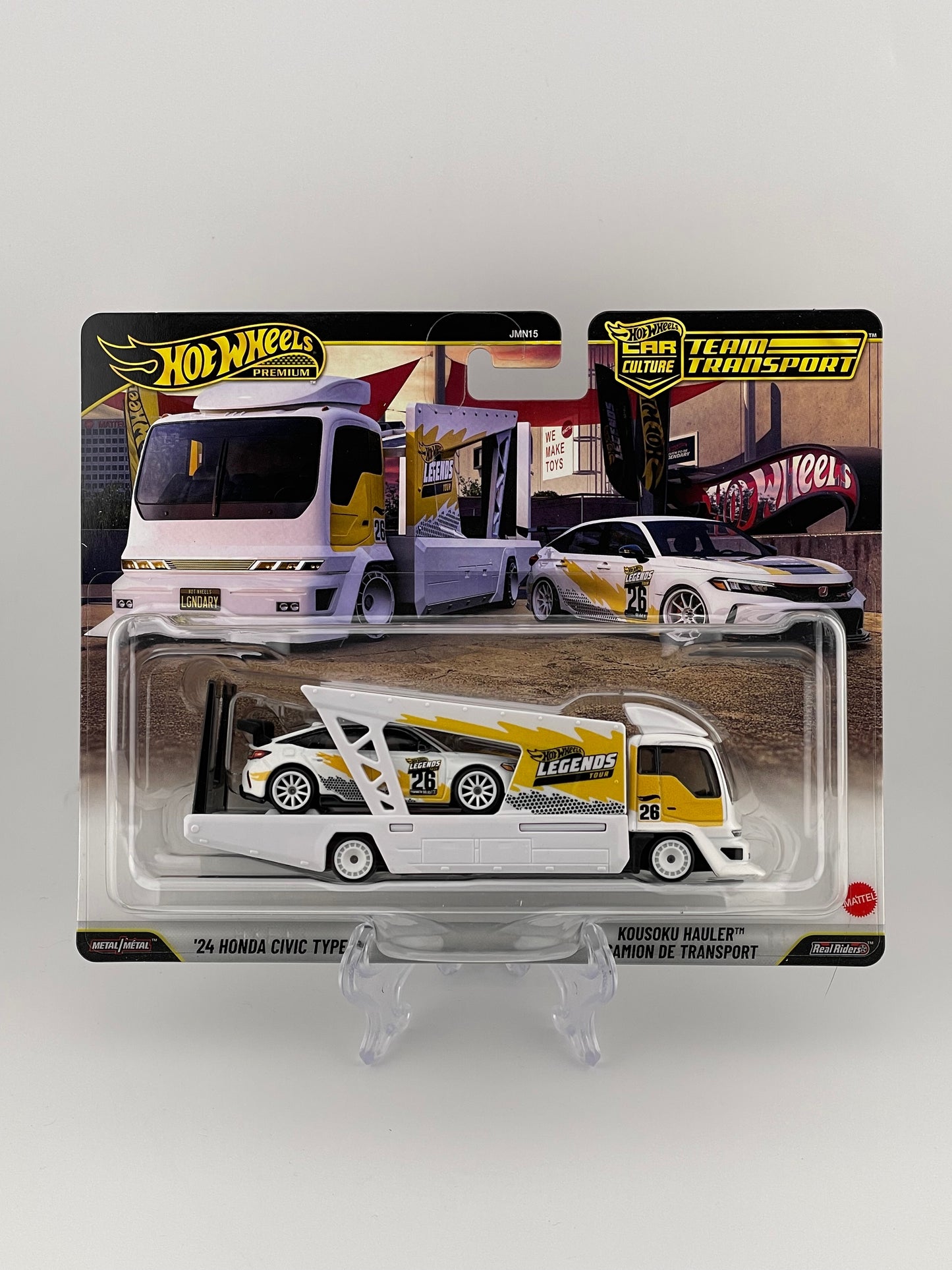 Hot Wheels Premium Car Culture Team Transport *2026 Legends Tour* - '24 Honda Civic Type R + Kousoku Hauler