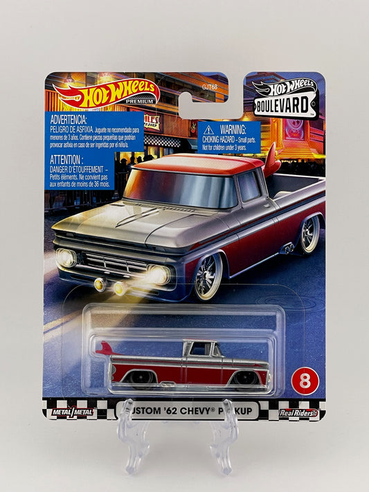 Hot Wheels Premium Boulevard #8 Custom '62 Chevy Pickup *Check Description*