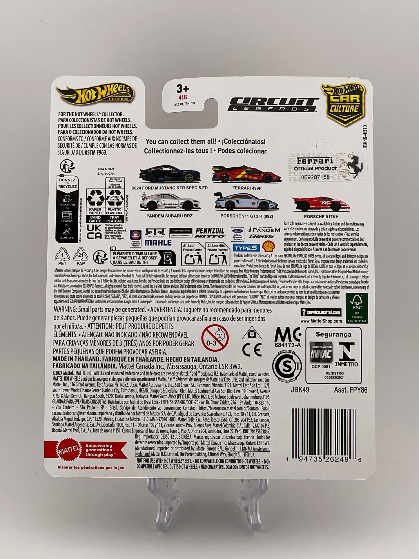 Hot Wheels Premium Car Culture Circuit Legends 2/5 Ferrari 499P