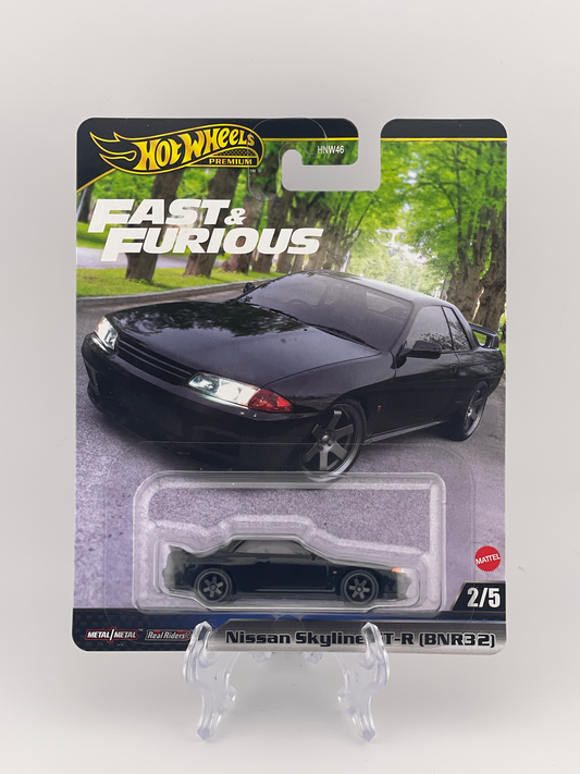 Hot Wheels Premium Fast & Furious 2/5 Nissan Skyline GT-R (BNR32)