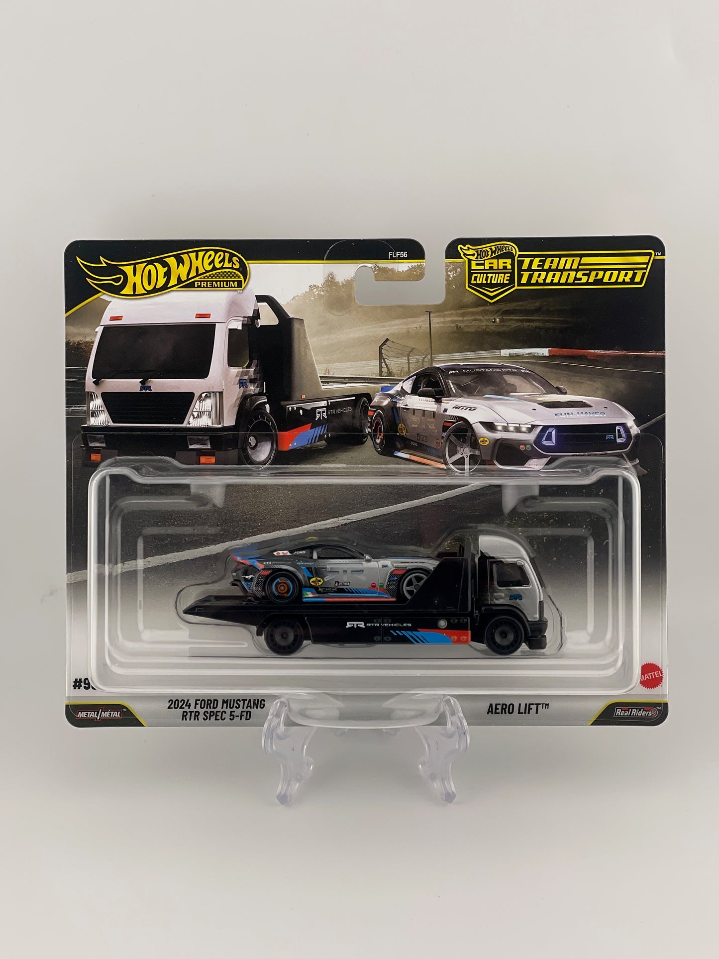 Hot Wheels Premium Car Culture Team Transport #70 2024 Ford Mustang RTR Spec 5-FD + Aero Lift